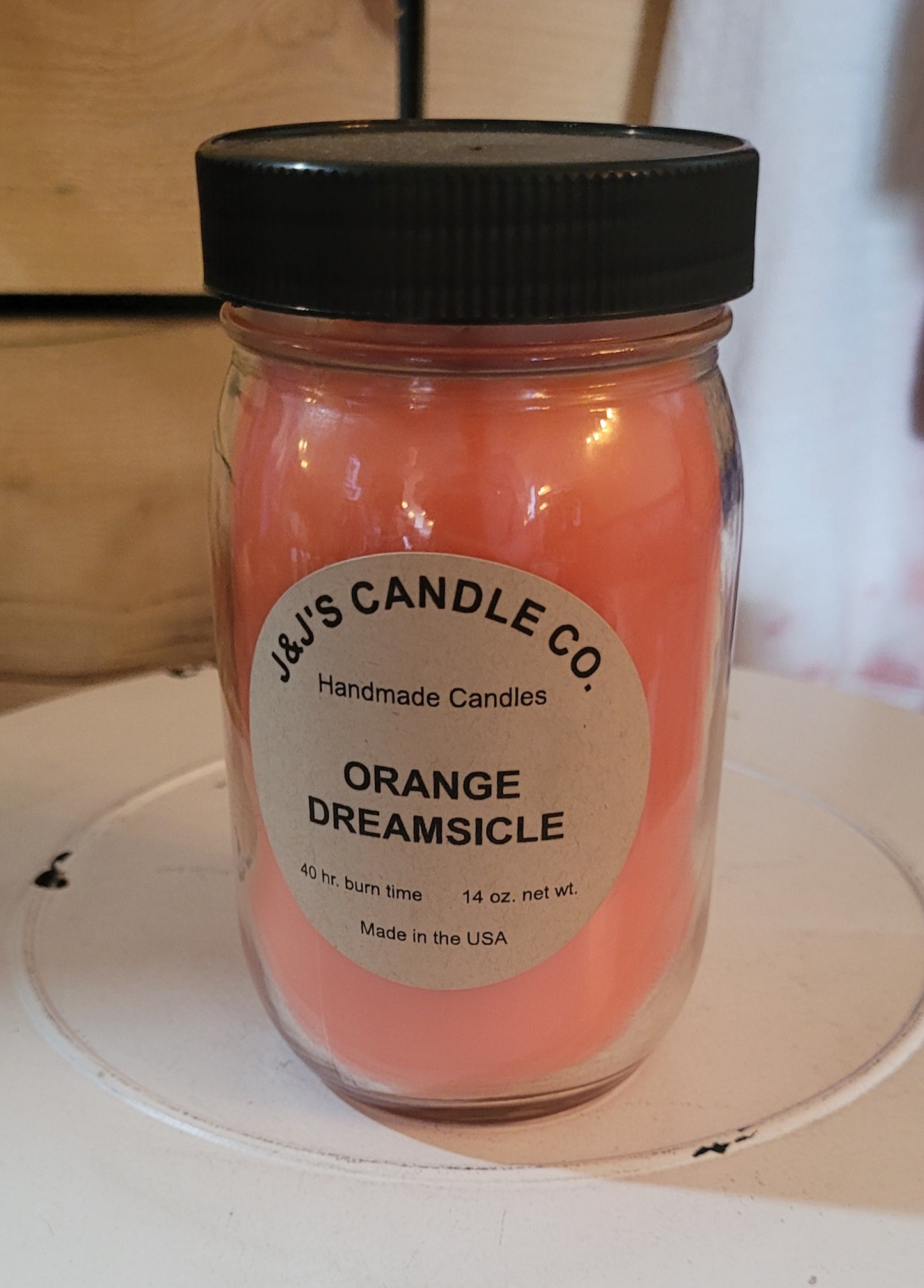 J&J's Candle Co. Orange Dreamsicle