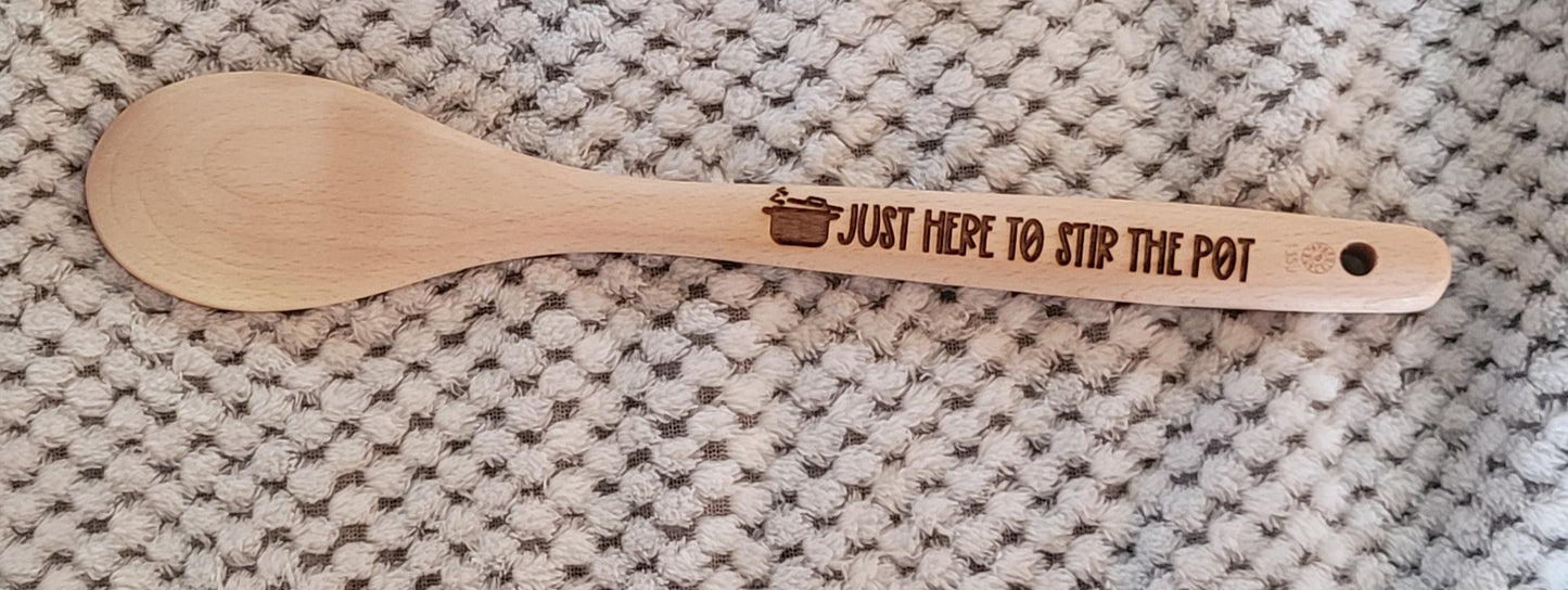 Laser Engraved Wooden Spoons