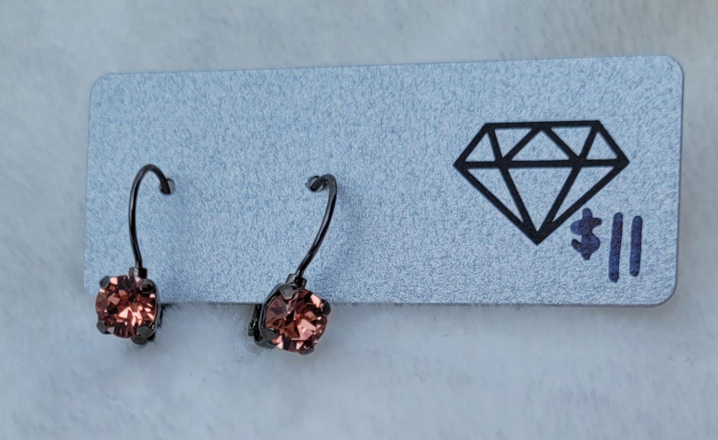 Mini Drop Essential Earrings Peach