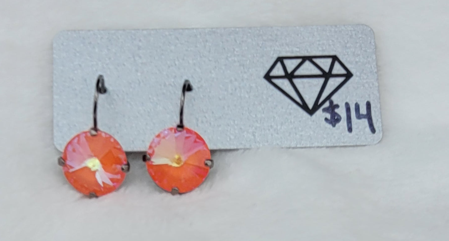 Classic Drop Earring Coral