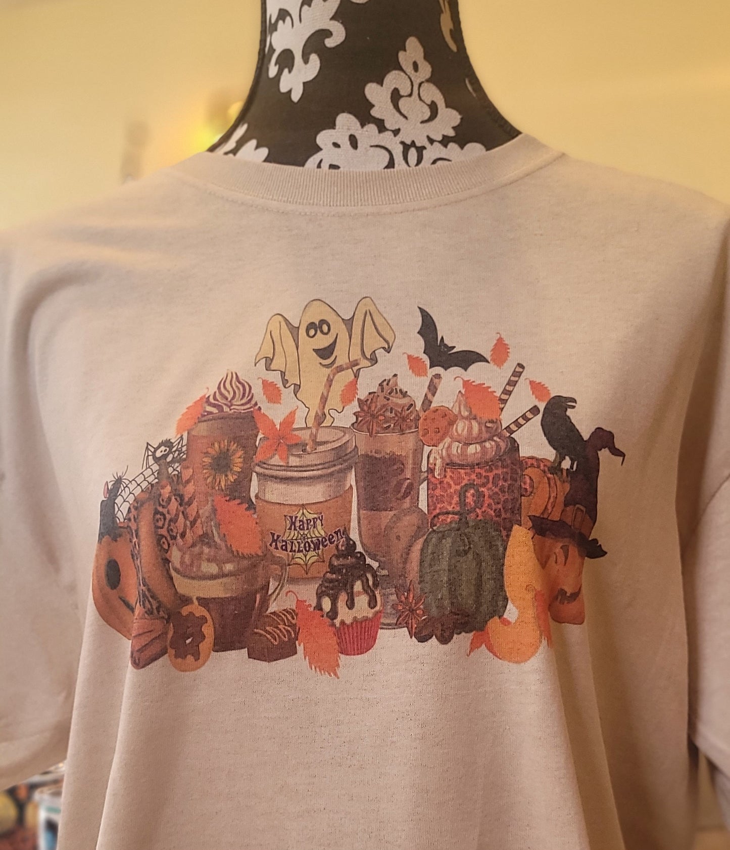 Fall Pumpkin Coffee Tshirt