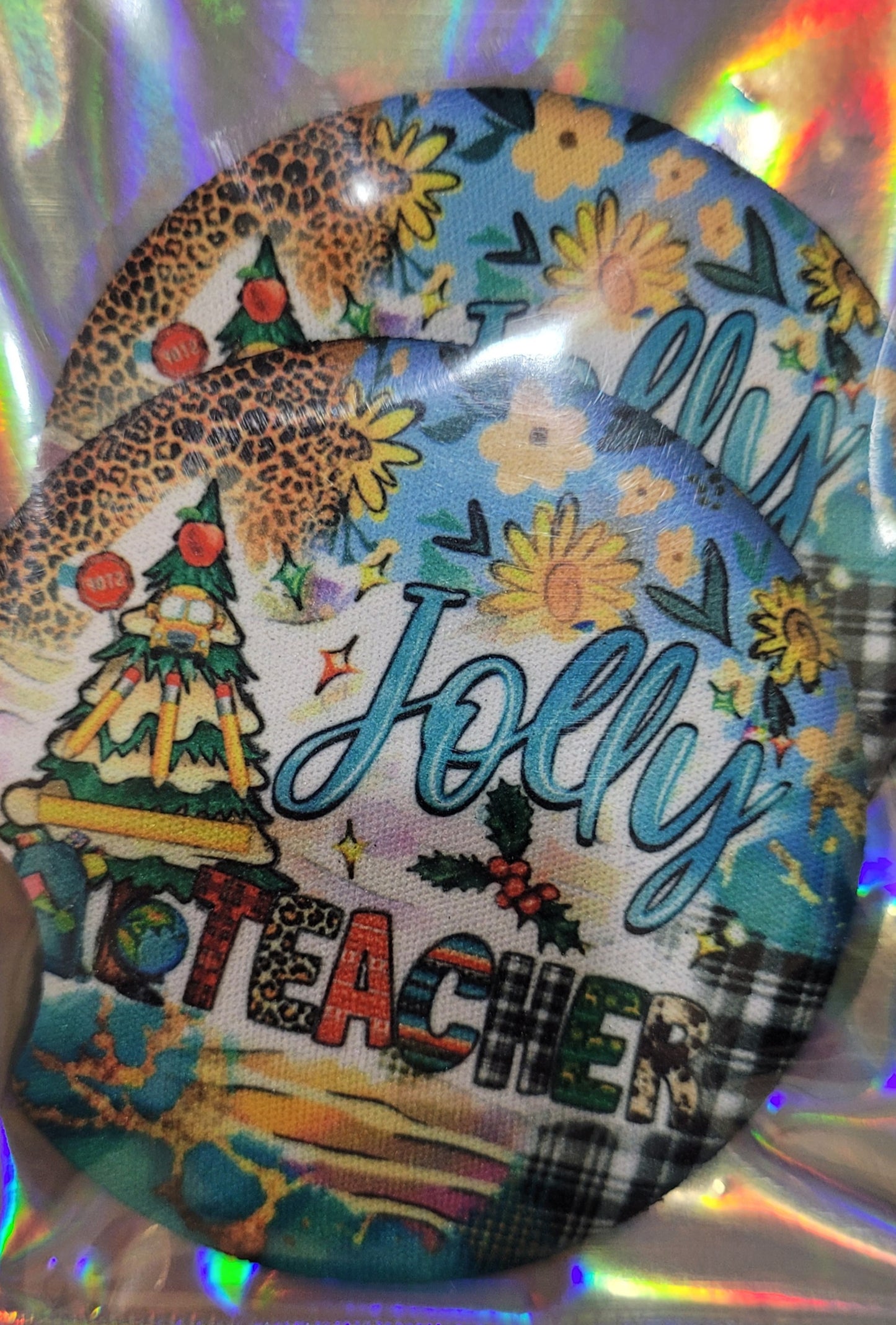 Jolly Teacher Car Coasters
