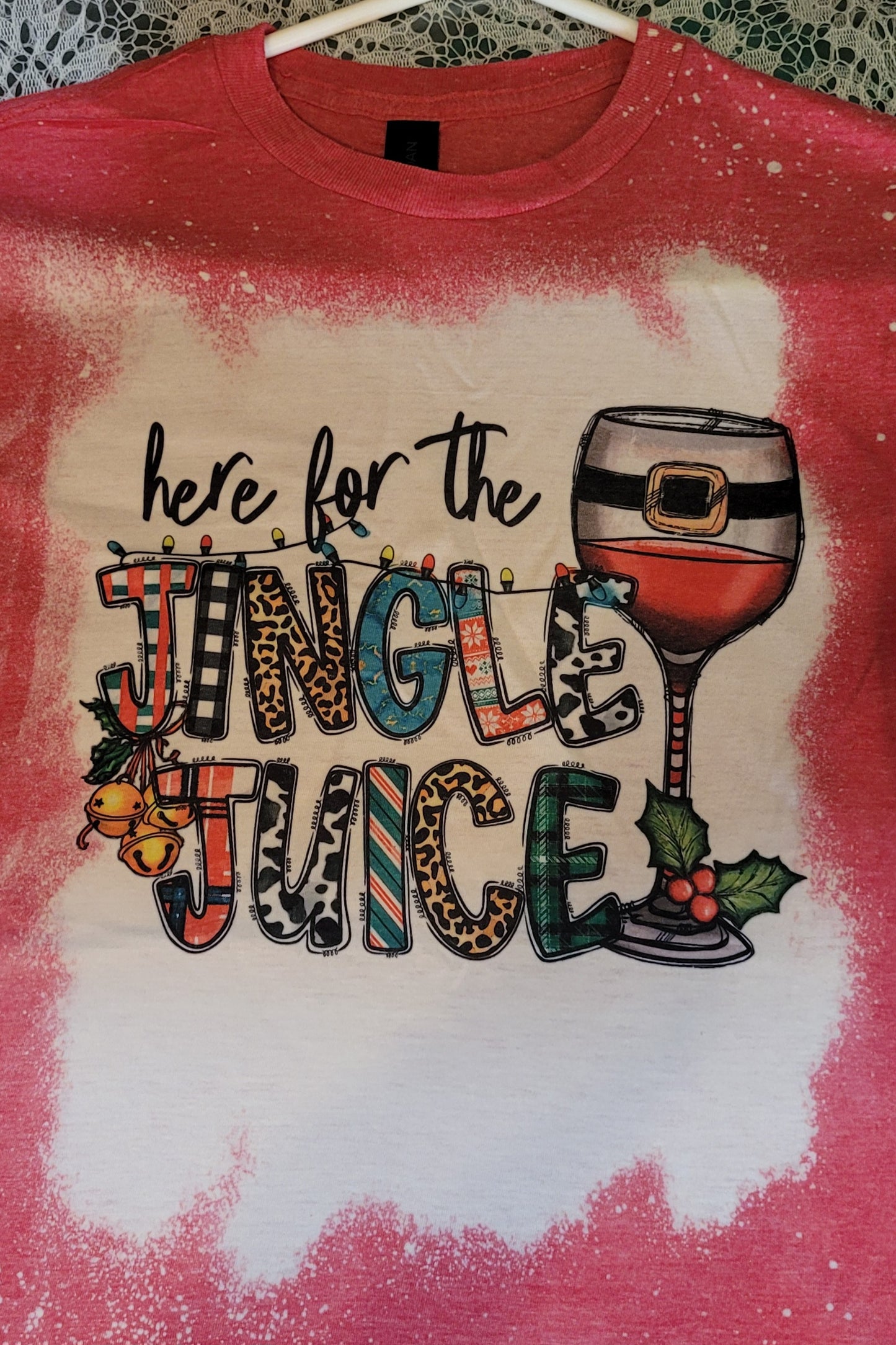 Here For The Jungle Juice Bleached Tshirt