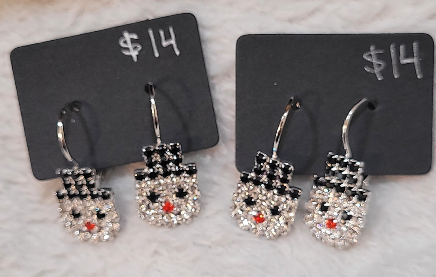 Snowman Drop Earrings