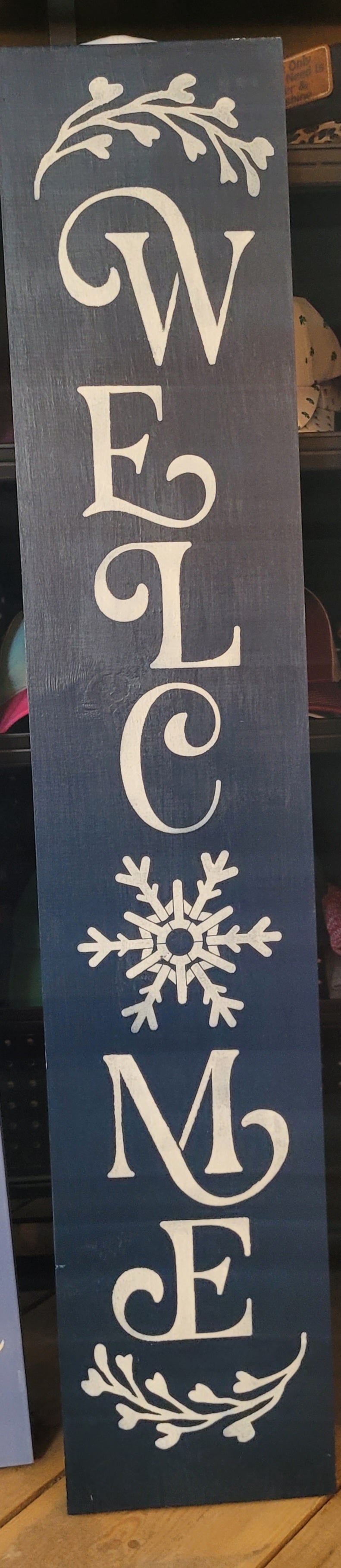 2 P's in a Pod 4' Home Sign Welcome