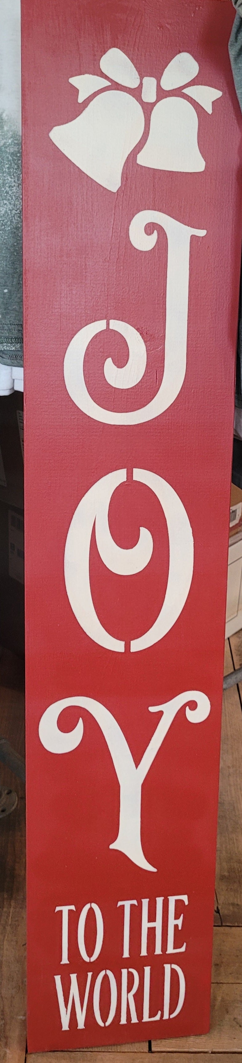 2 P's in a Pod 4' Home Sign Joy to the World