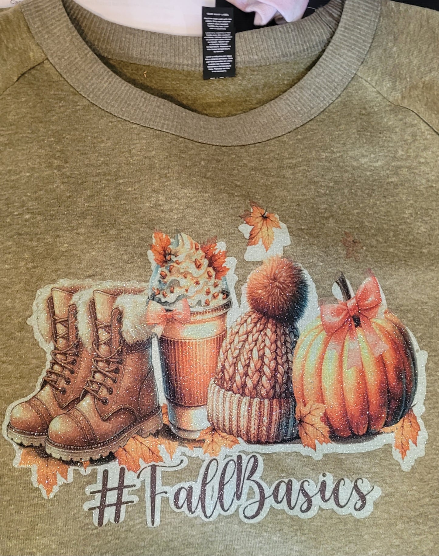 Glitter Fall Basics (customize your color shirt in notes section at checkout)
