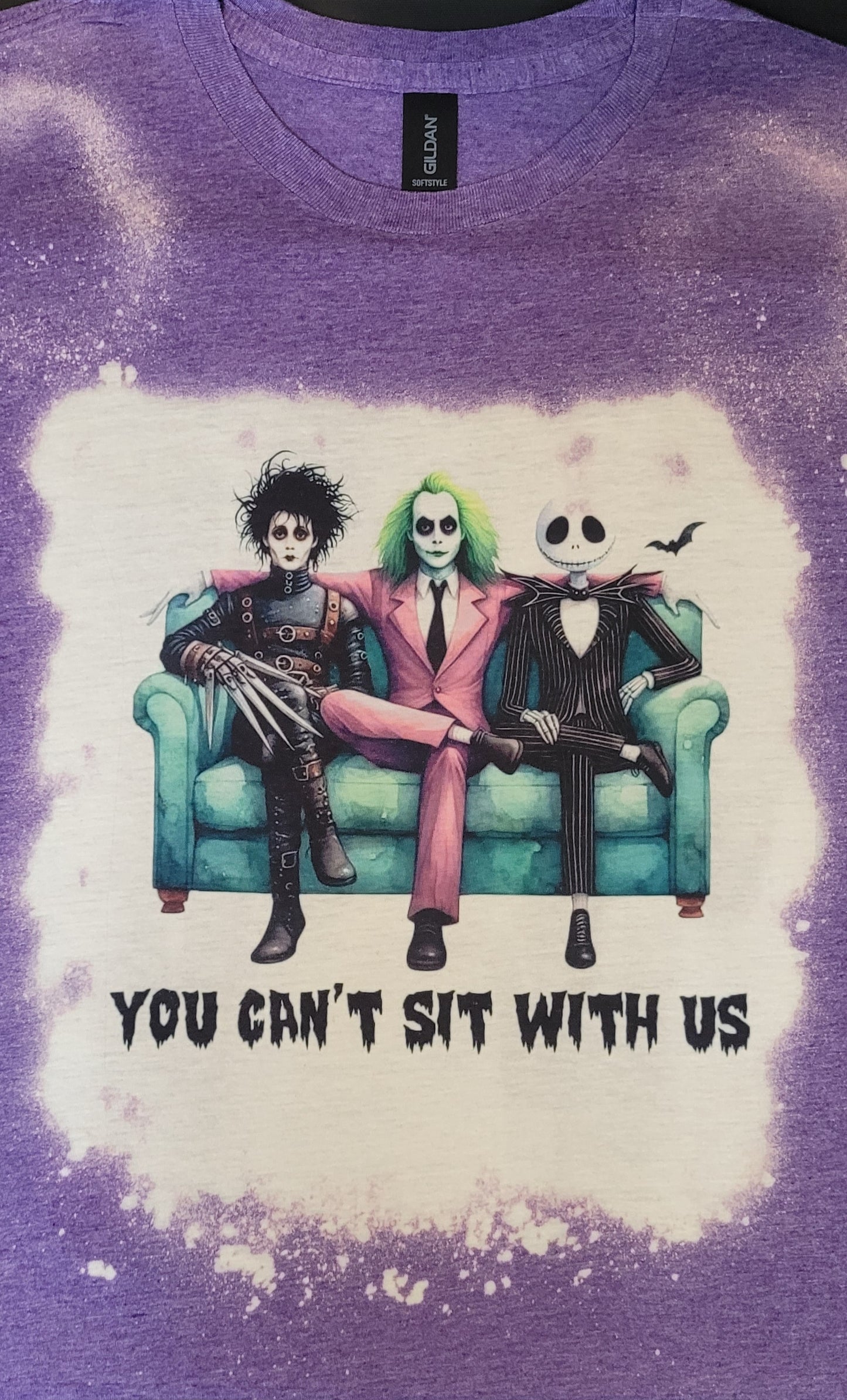You Can't Sit With Us Bleached Tshirt