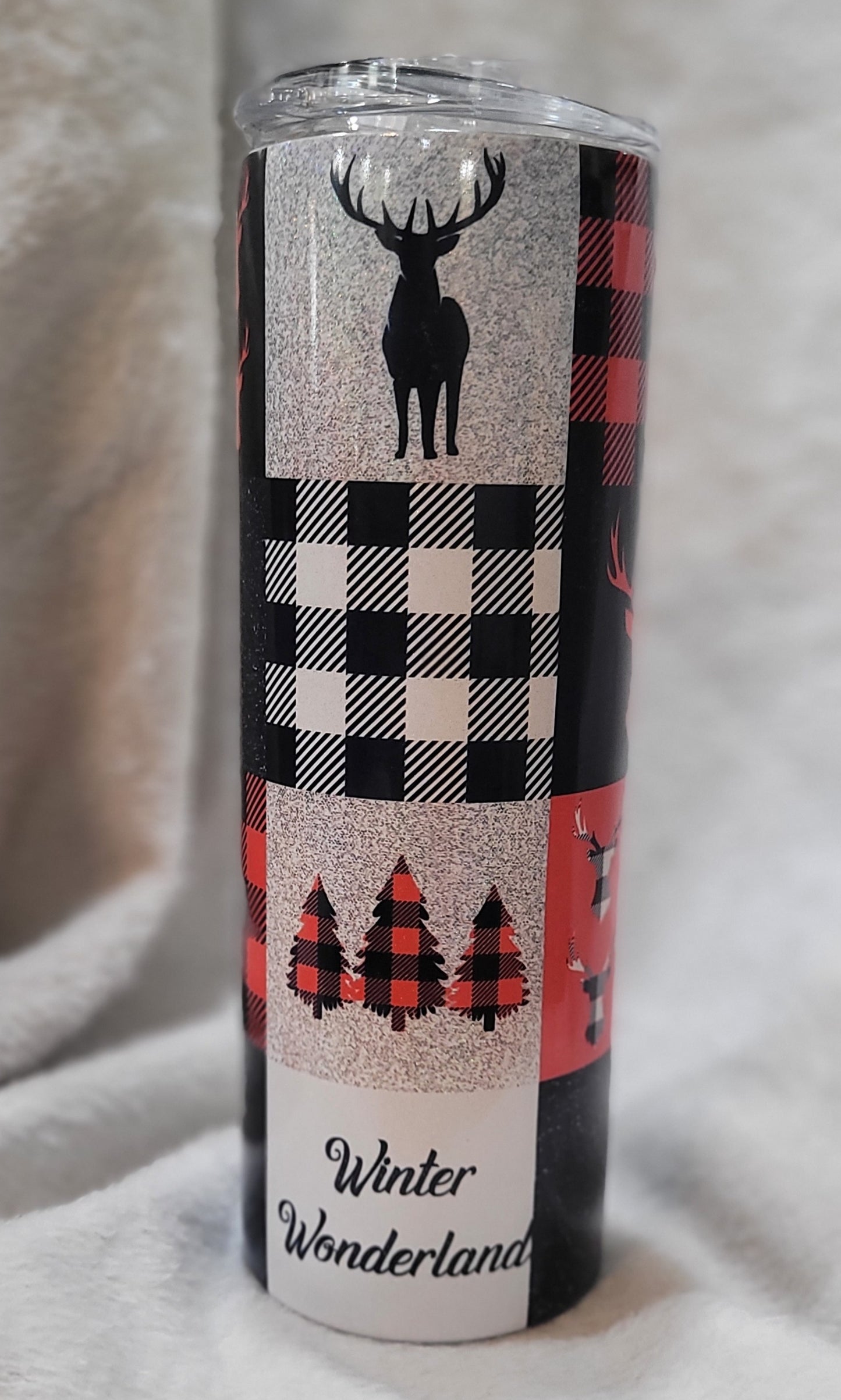 Buffalo Plaid Christmas Tumbler