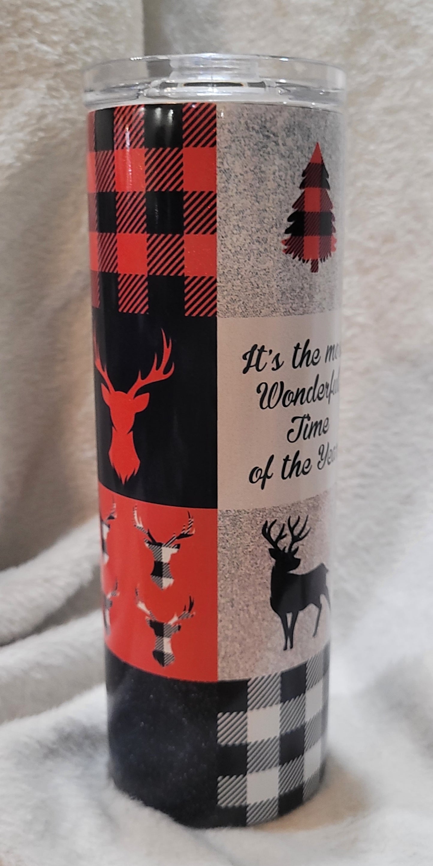Buffalo Plaid Christmas Tumbler