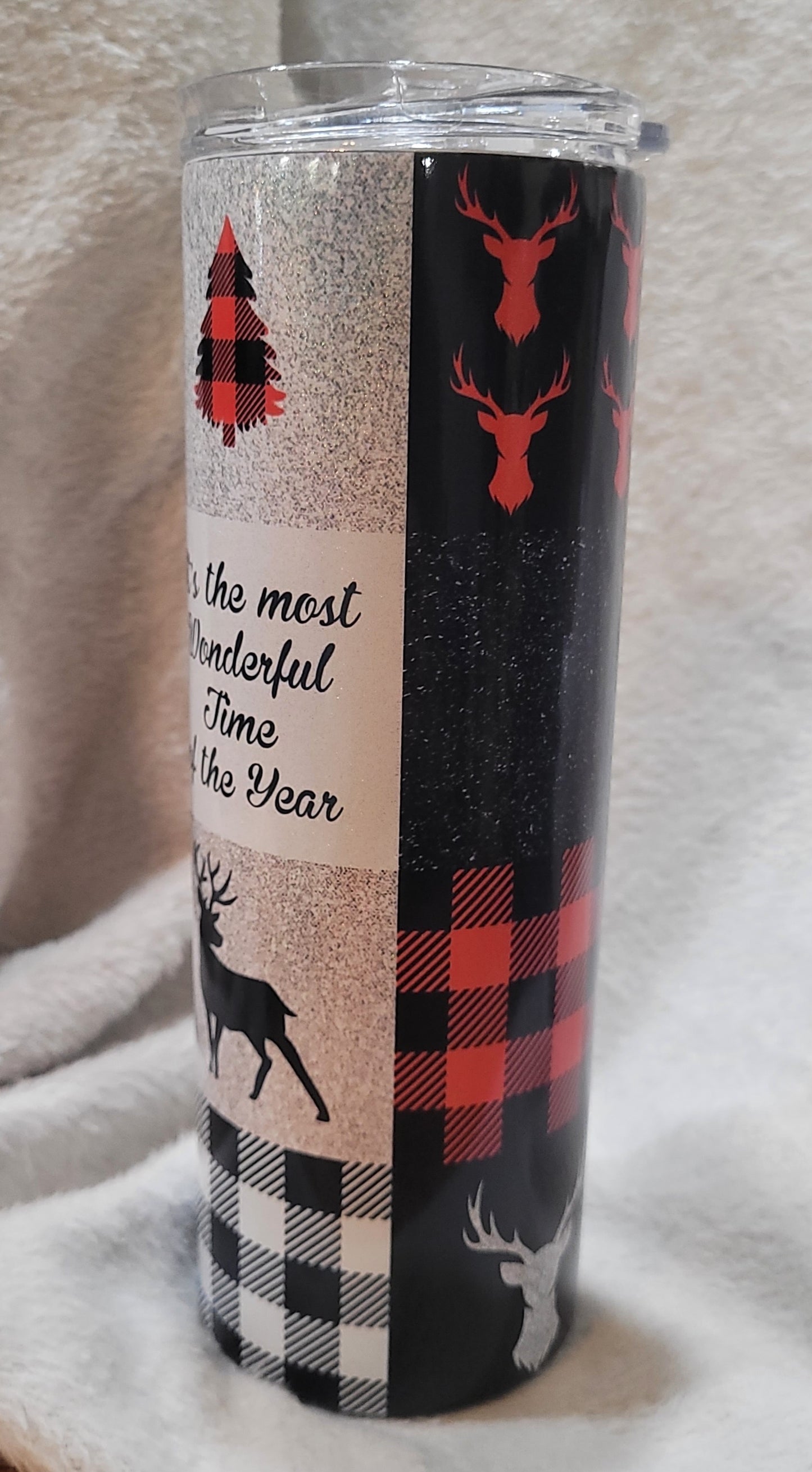 Buffalo Plaid Christmas Tumbler