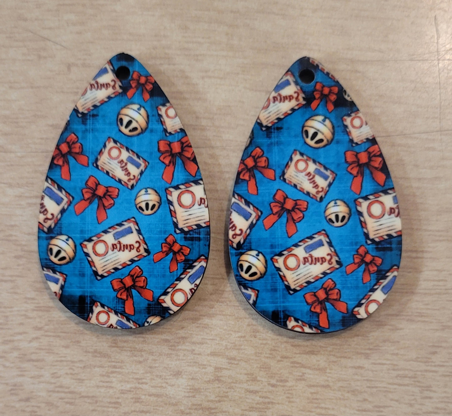 Santa Mail Teardrop Earrings