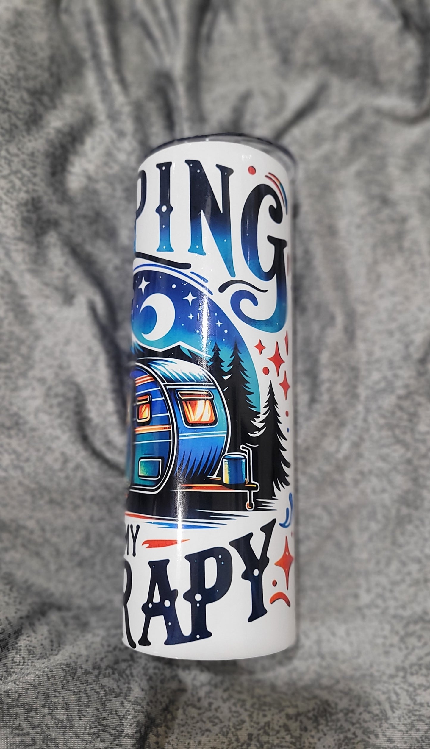 Camping is My Therapy 20 oz Tumbler