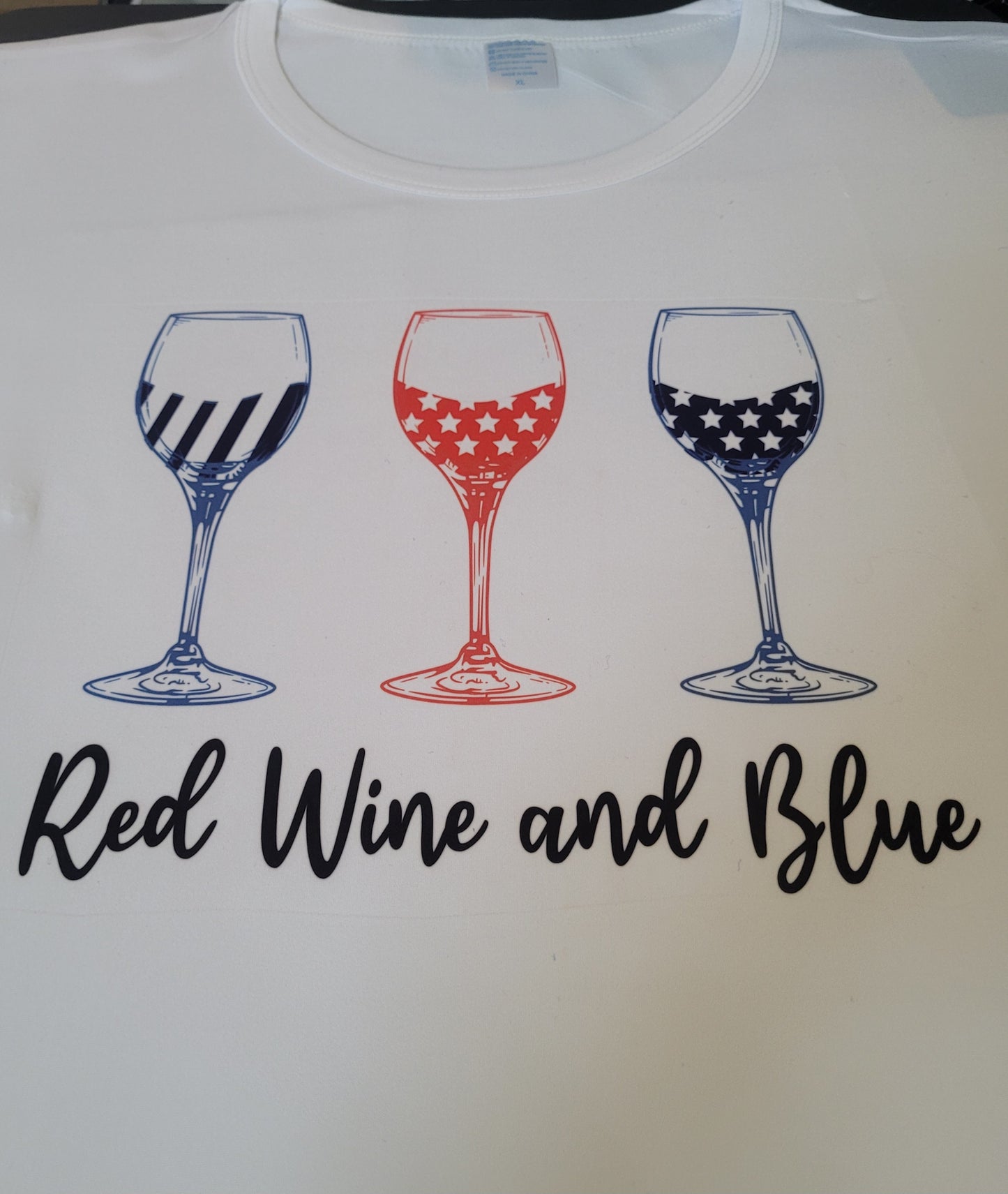 Red Wine and Blue Tshirt