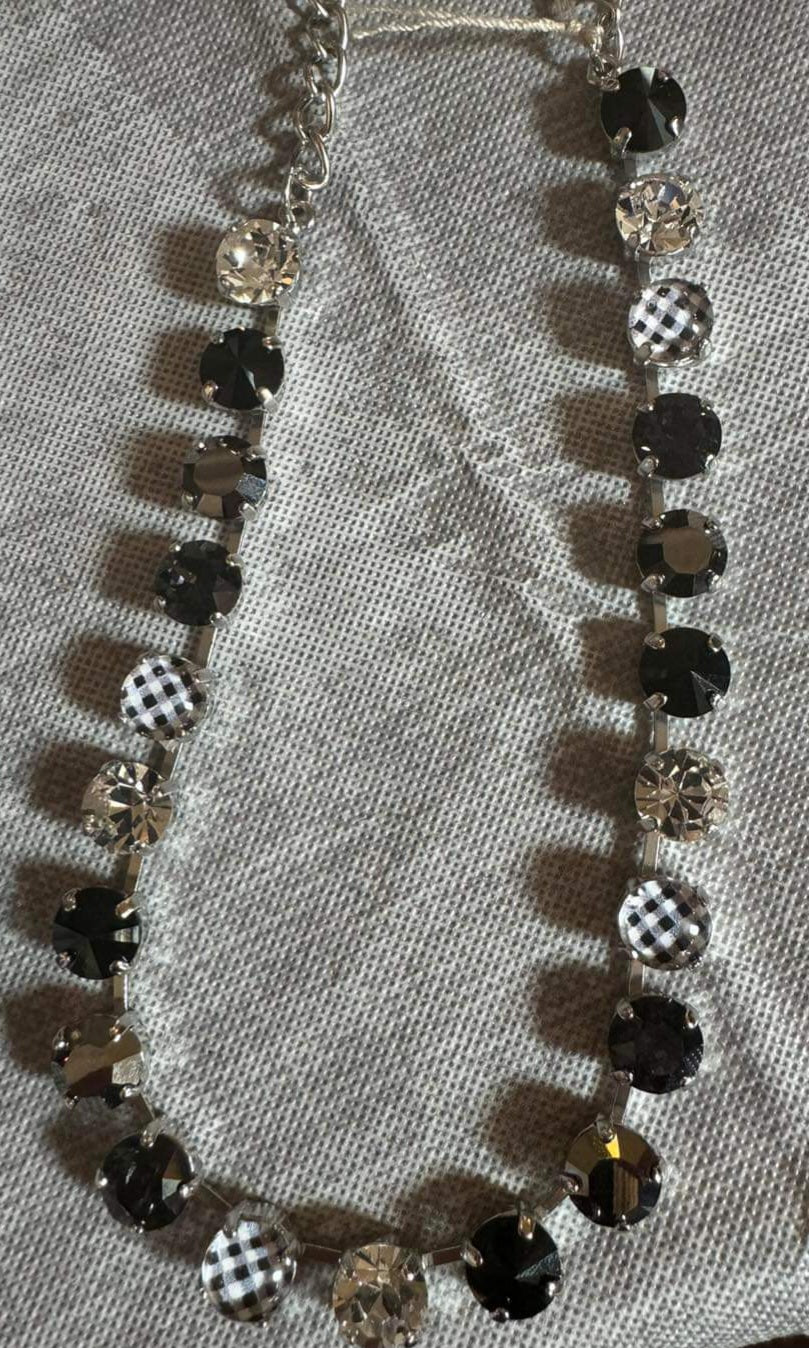 Beyond the Crystal Black and White Buffalo Plaid