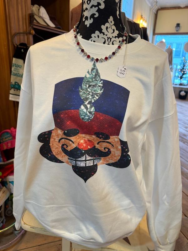 Glitter Nutcracker Crewneck