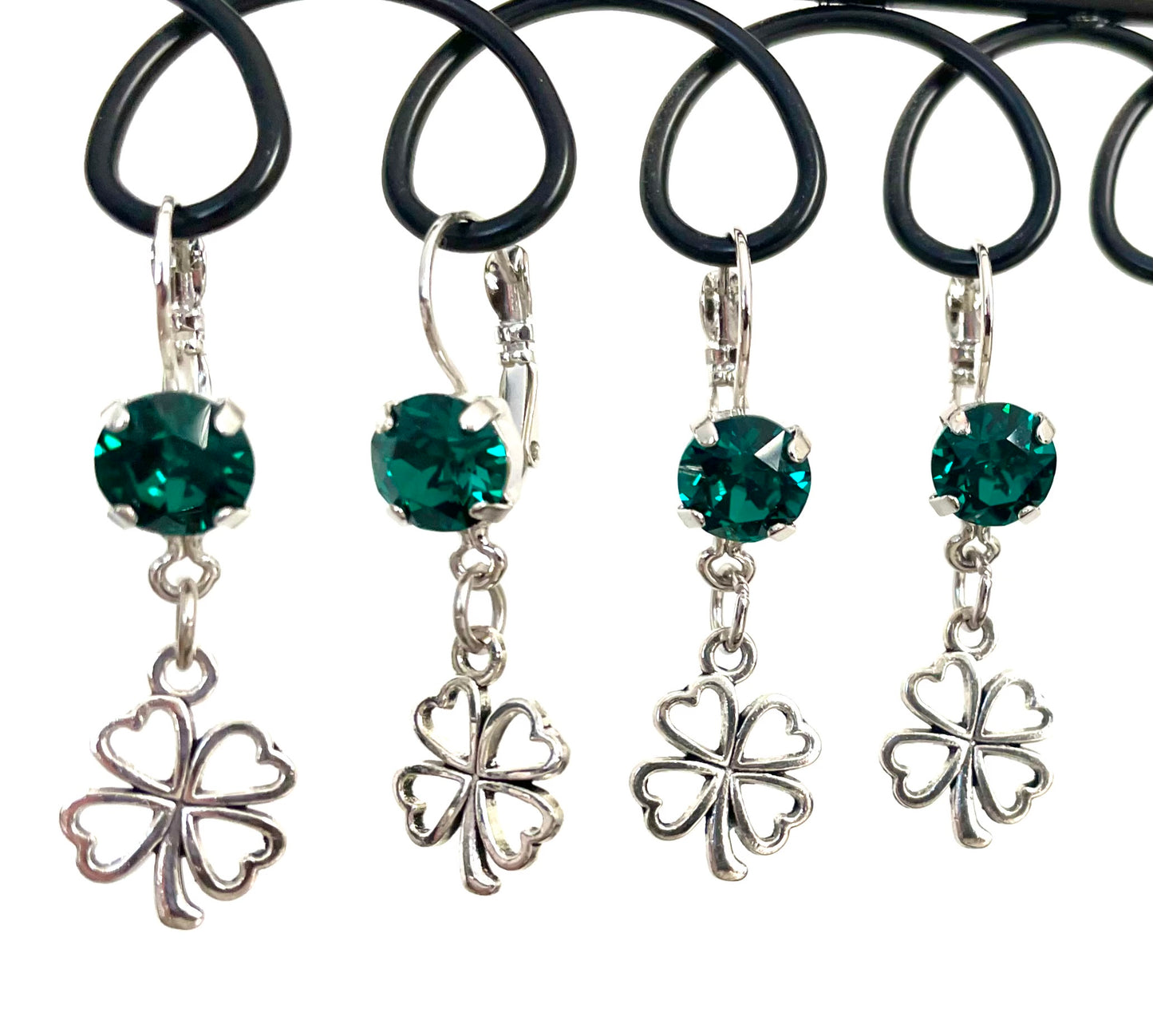 Beyond the Crystal Shamrock Earrings