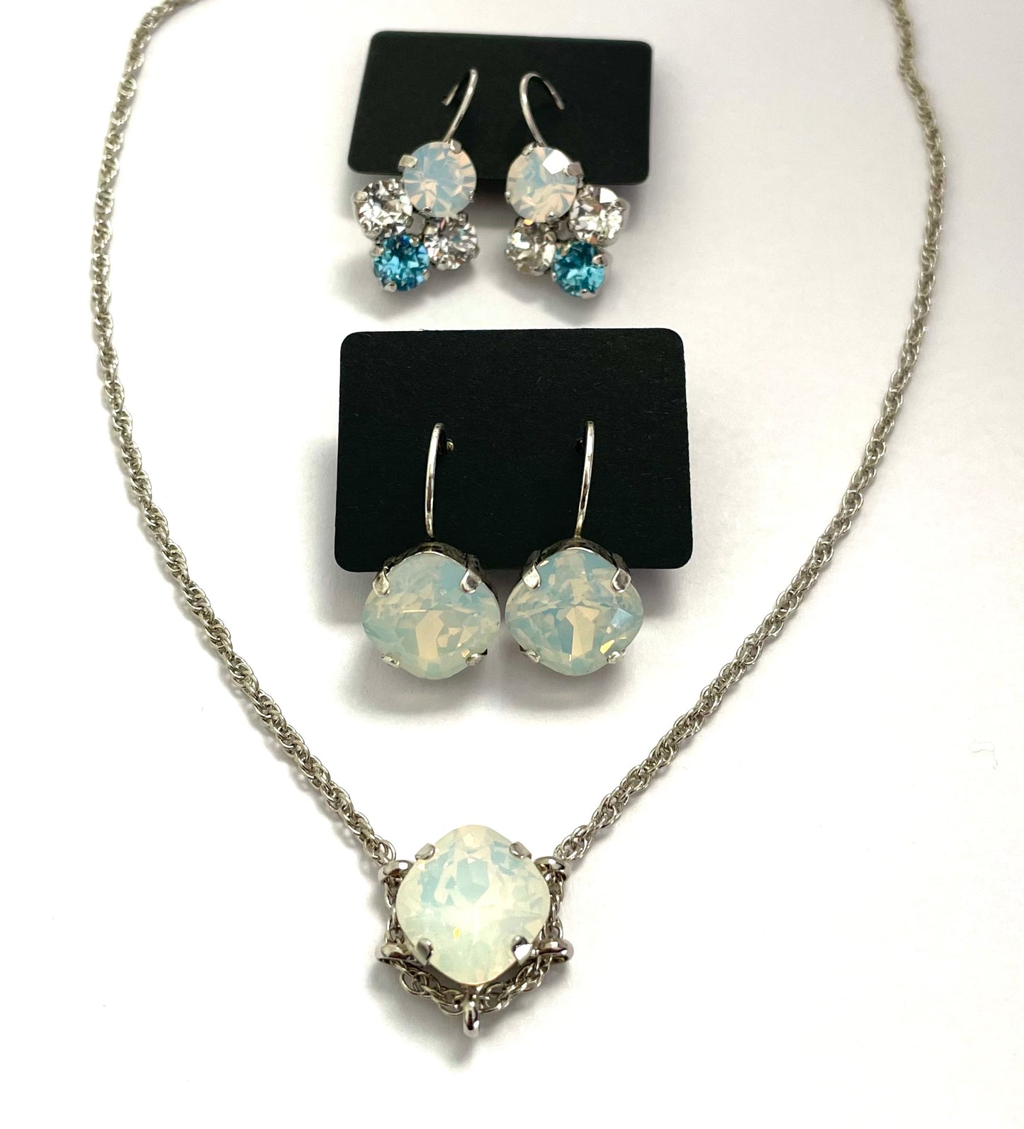 Beyond the Crystal 12 mm Pendant. 12 mm Earrings. Cluster Earrings.