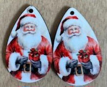 Santa Teardrop Earrings