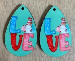 Love Gnomes Teardrop Earrings