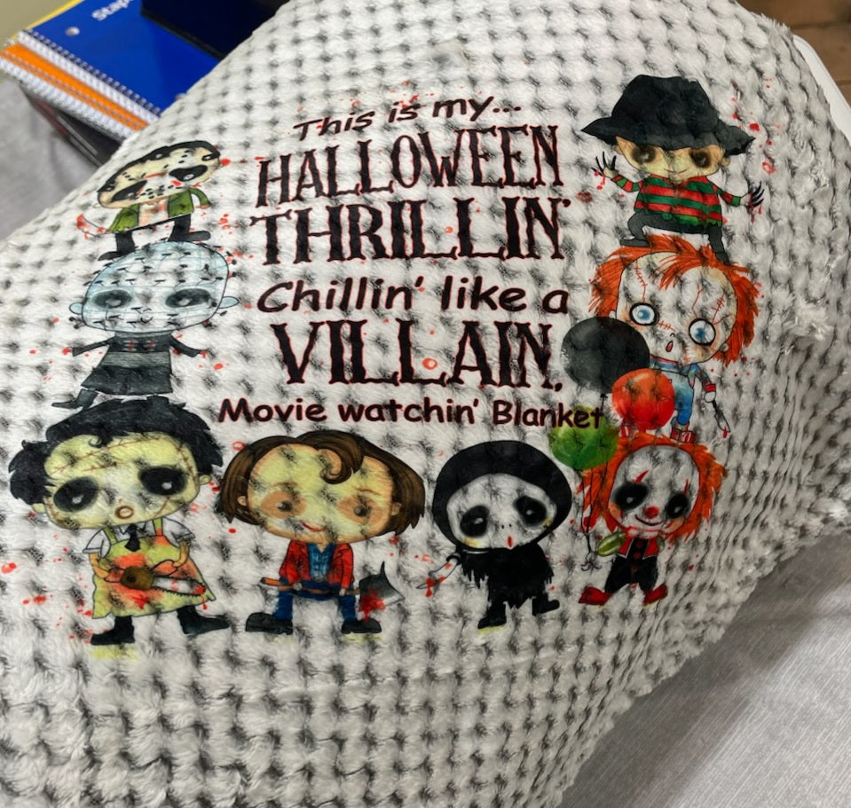 This is my Halloween Thrillin Chillin Blanket