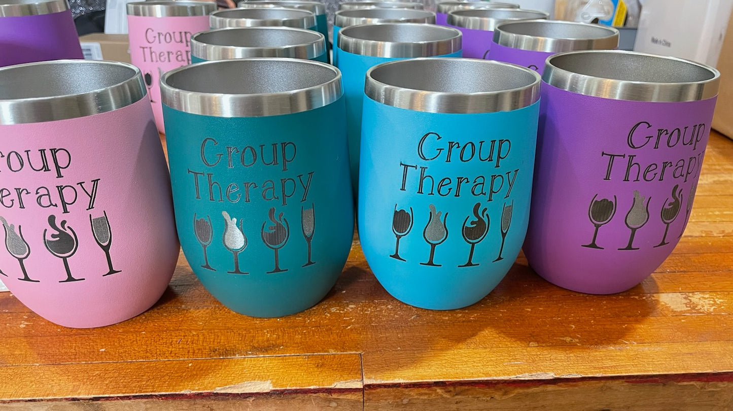 12oz Wine Tumbler Engraving