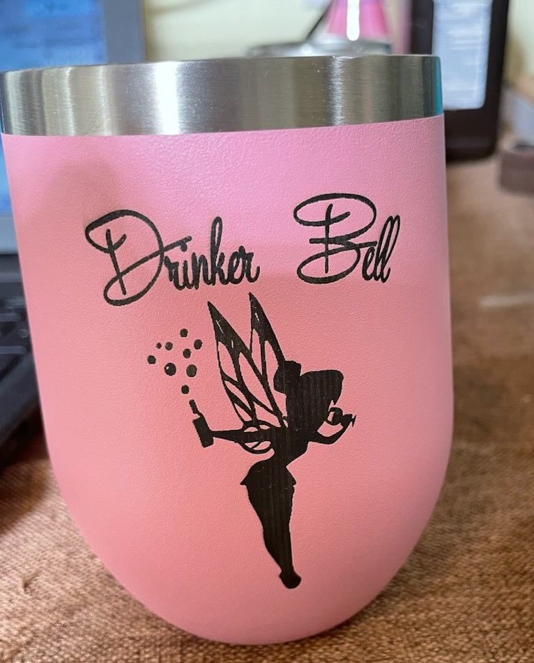 12oz Wine Tumbler Engraving