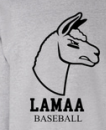 YOUTH HOODIE STEEL GREY OLD LAMA BASBEBALL
