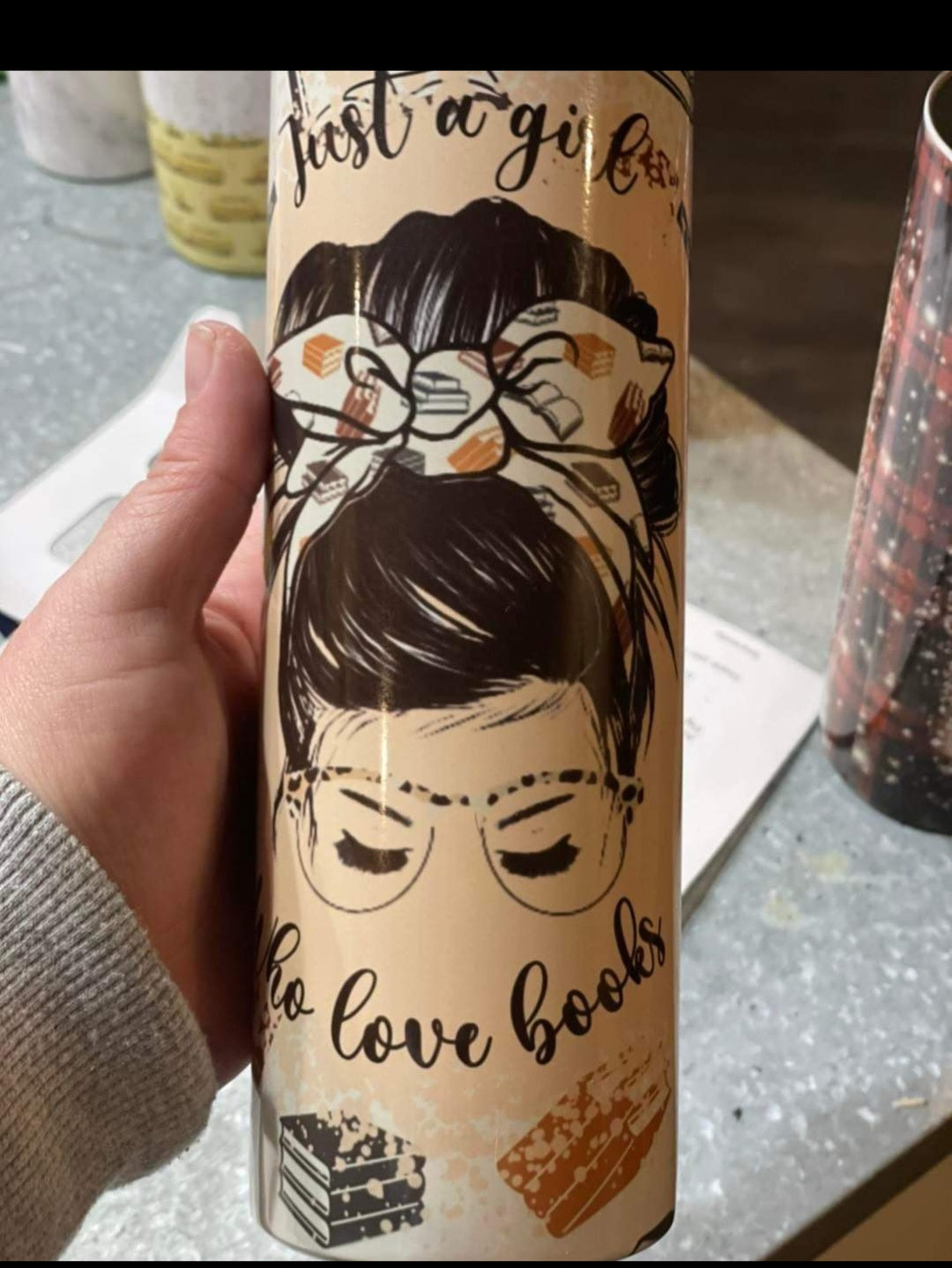 Just a Girl Who Loves Books Tumbler