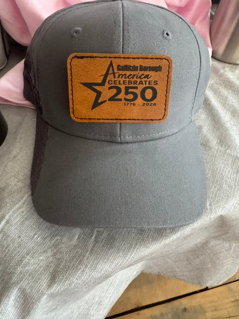 Gallitzin Borough 250 Kati Navy Trucker Hat with Leather Patch