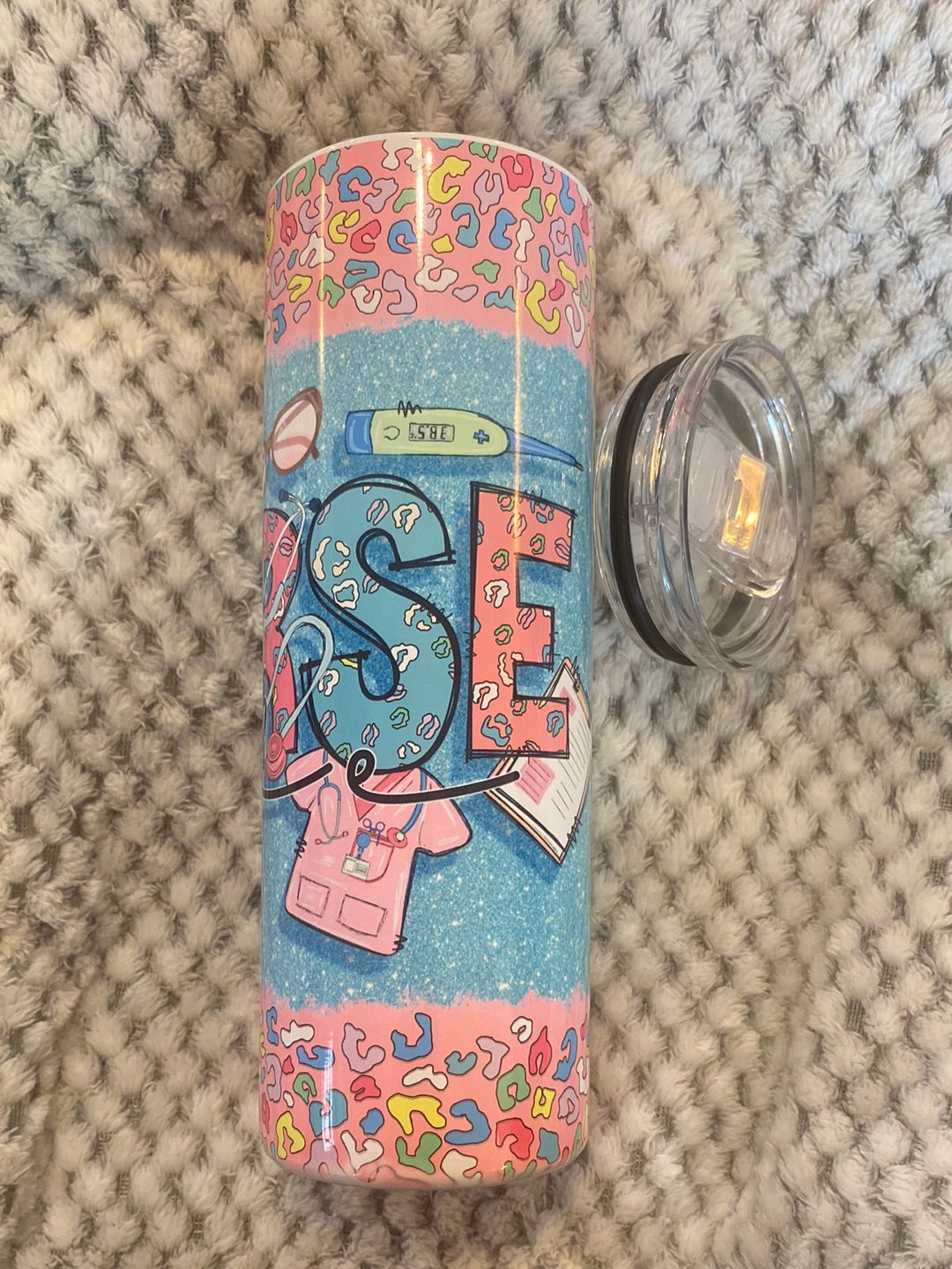 20oz STRAIGHT SKINNY TUMBLER W/ SLIDING LID & STRAW