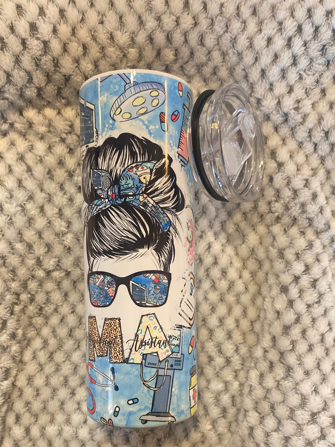 20oz STRAIGHT SKINNY TUMBLER W/ SLIDING LID & STRAW