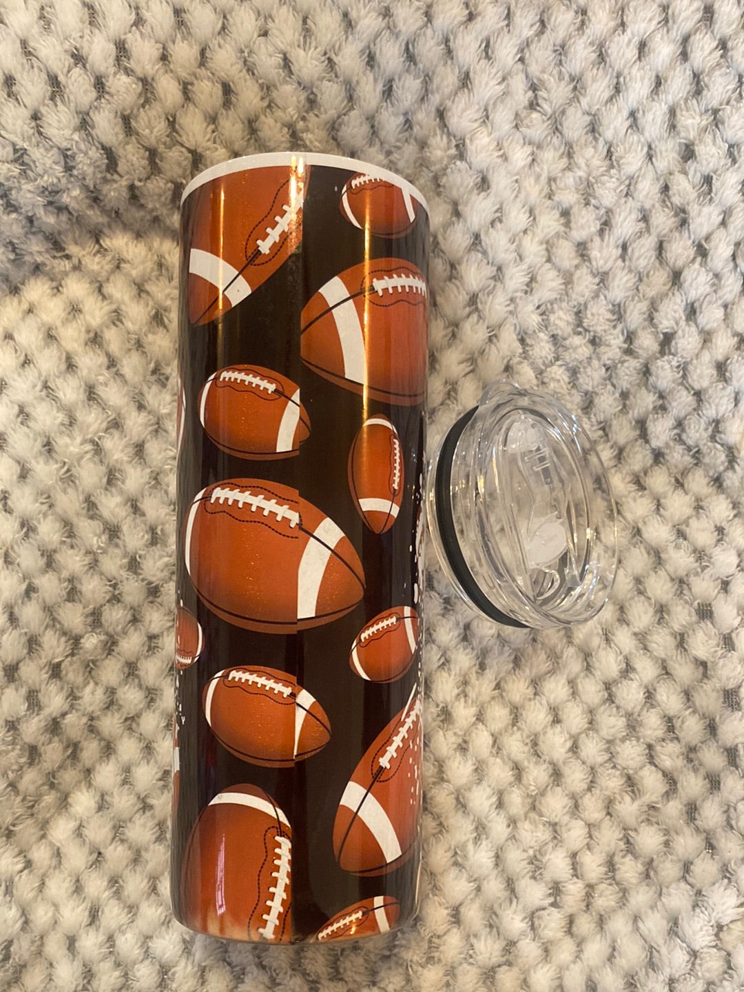 Football Mama 20oz HOLOGRAPHIC TUMBLER
