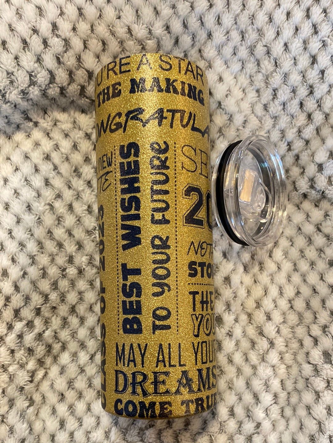 20oz Senior Glitter Tumbler CUSTOMIZE YOUR YEAR AND COLOR