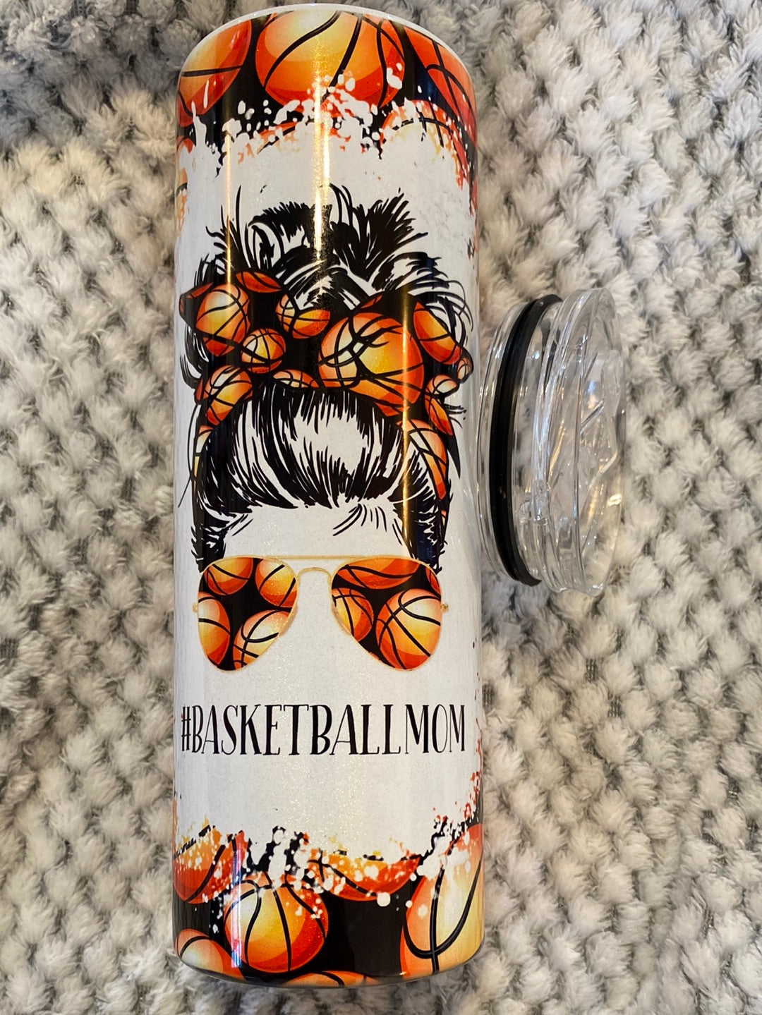Basketball Mom 20oz HOLOGRAPHIC TUMBLER