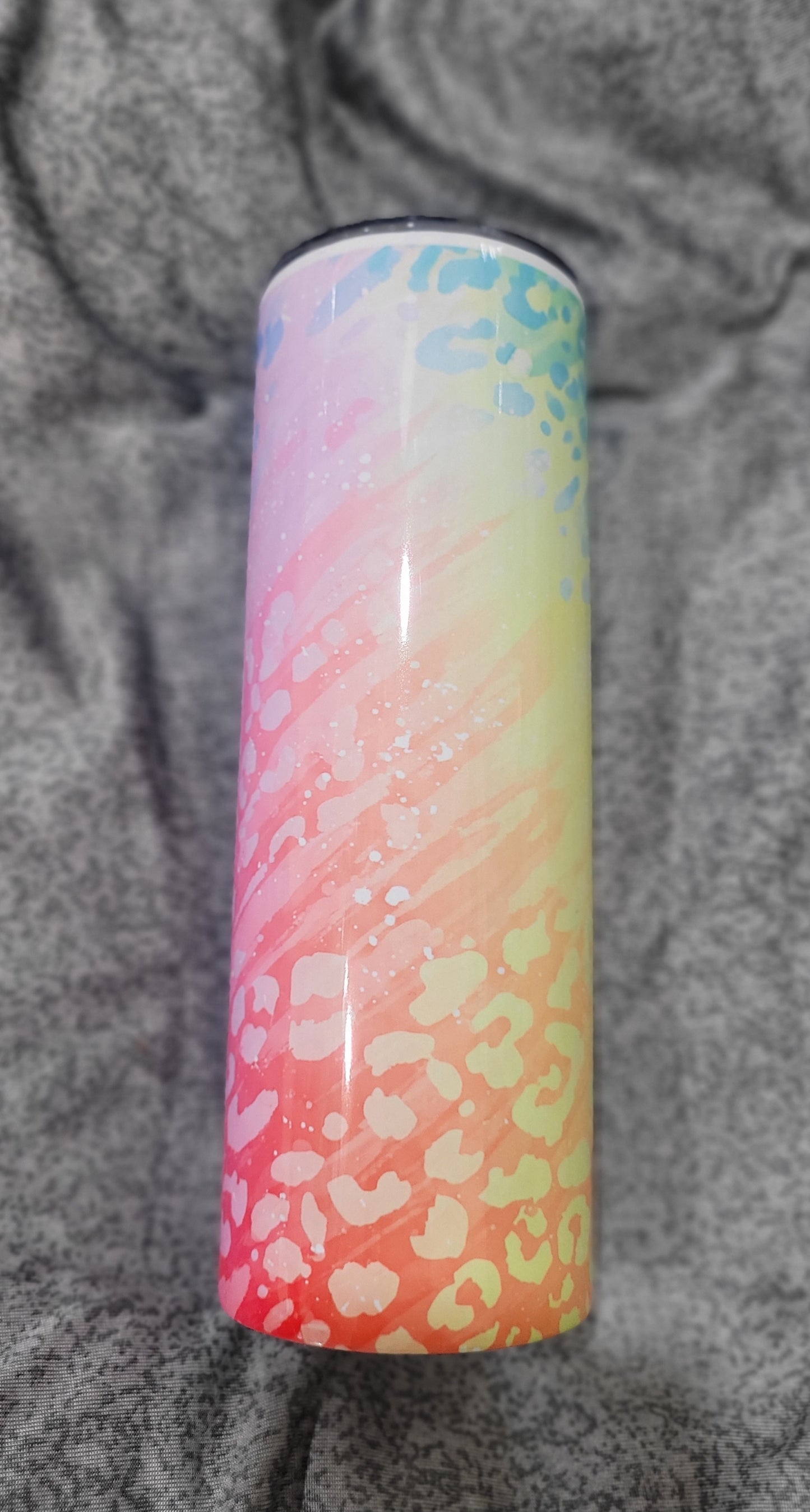 Rainbow Leopard Tumbler 20 oz