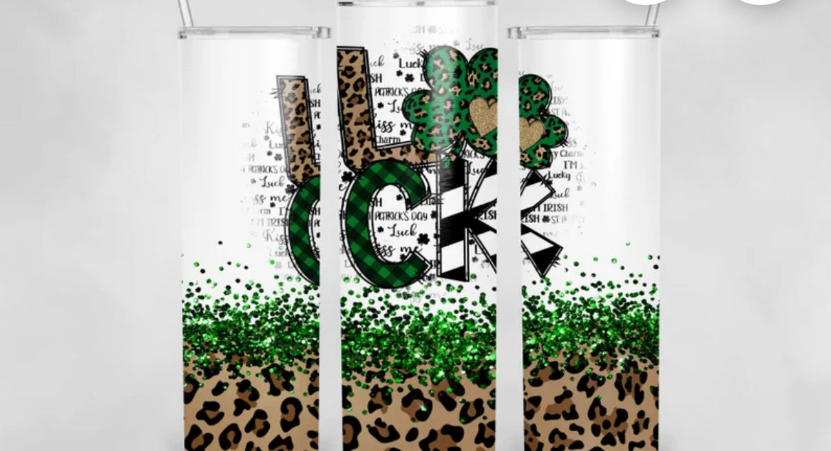 LUCK St Patty’s inspired 20 ounce Tumbler