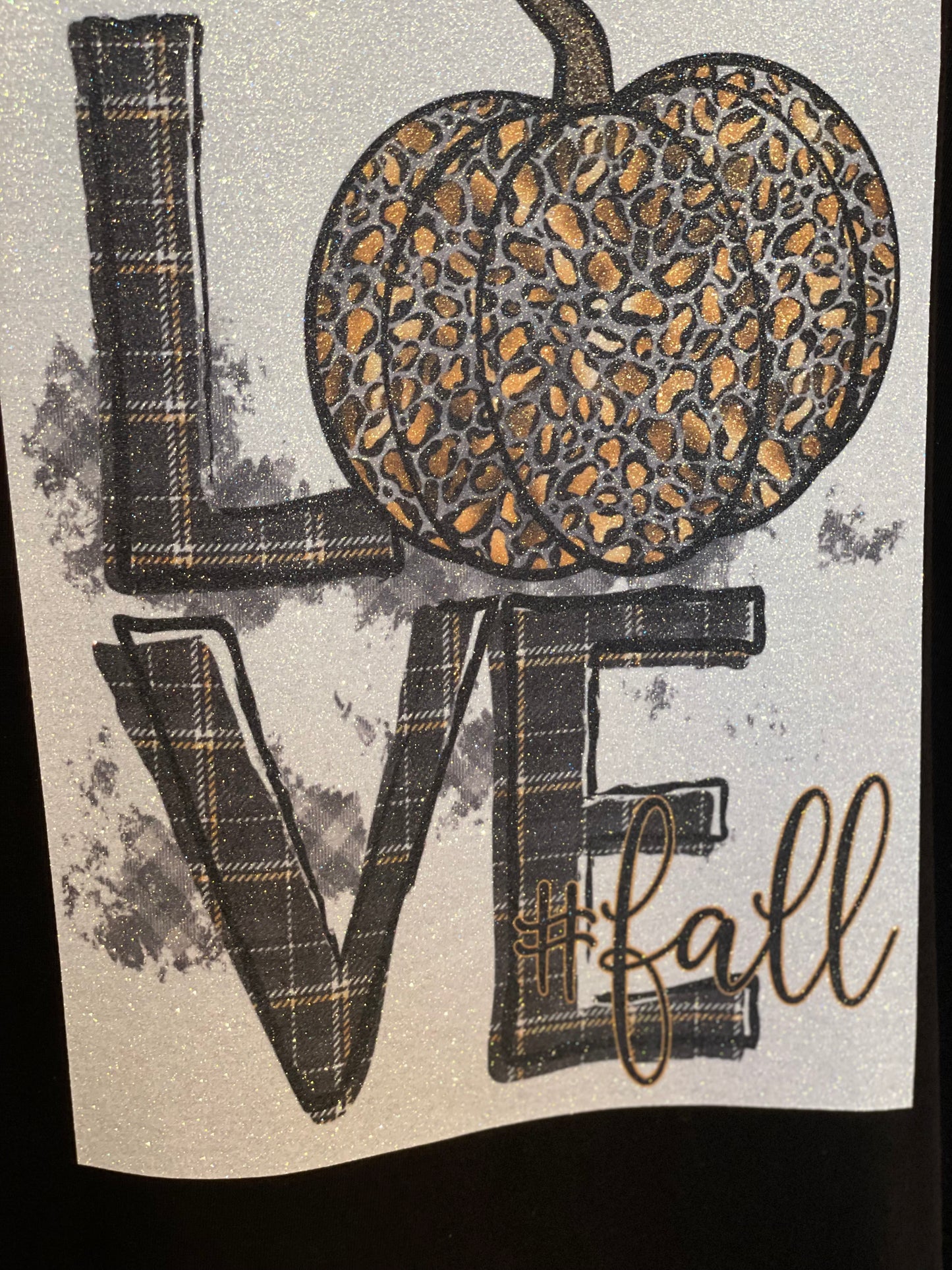 Love Leopard Fall with Pumpkin TSHIRT