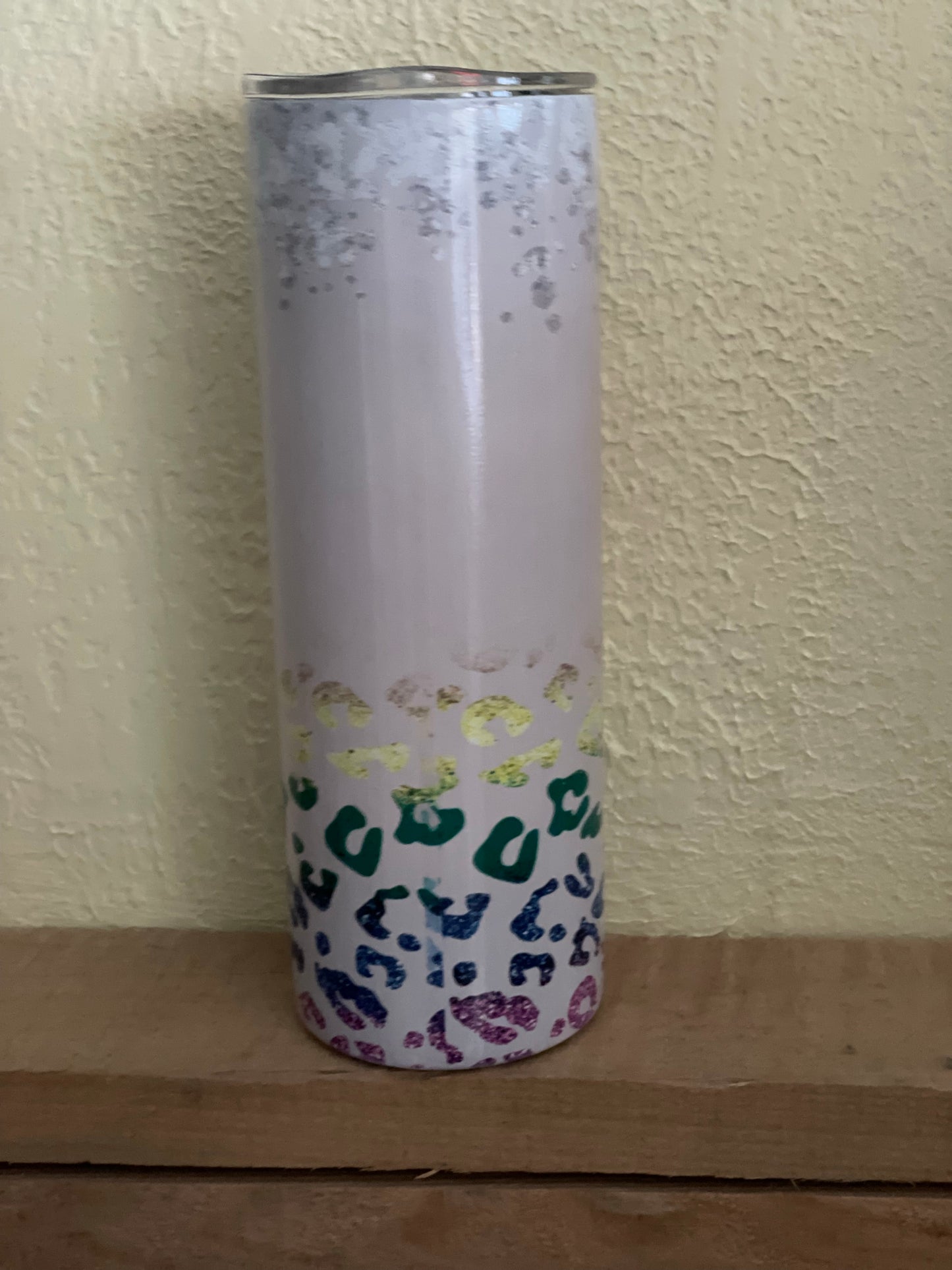 MAMA leopard Print 20 ounce tumbler- comes with 2 lids