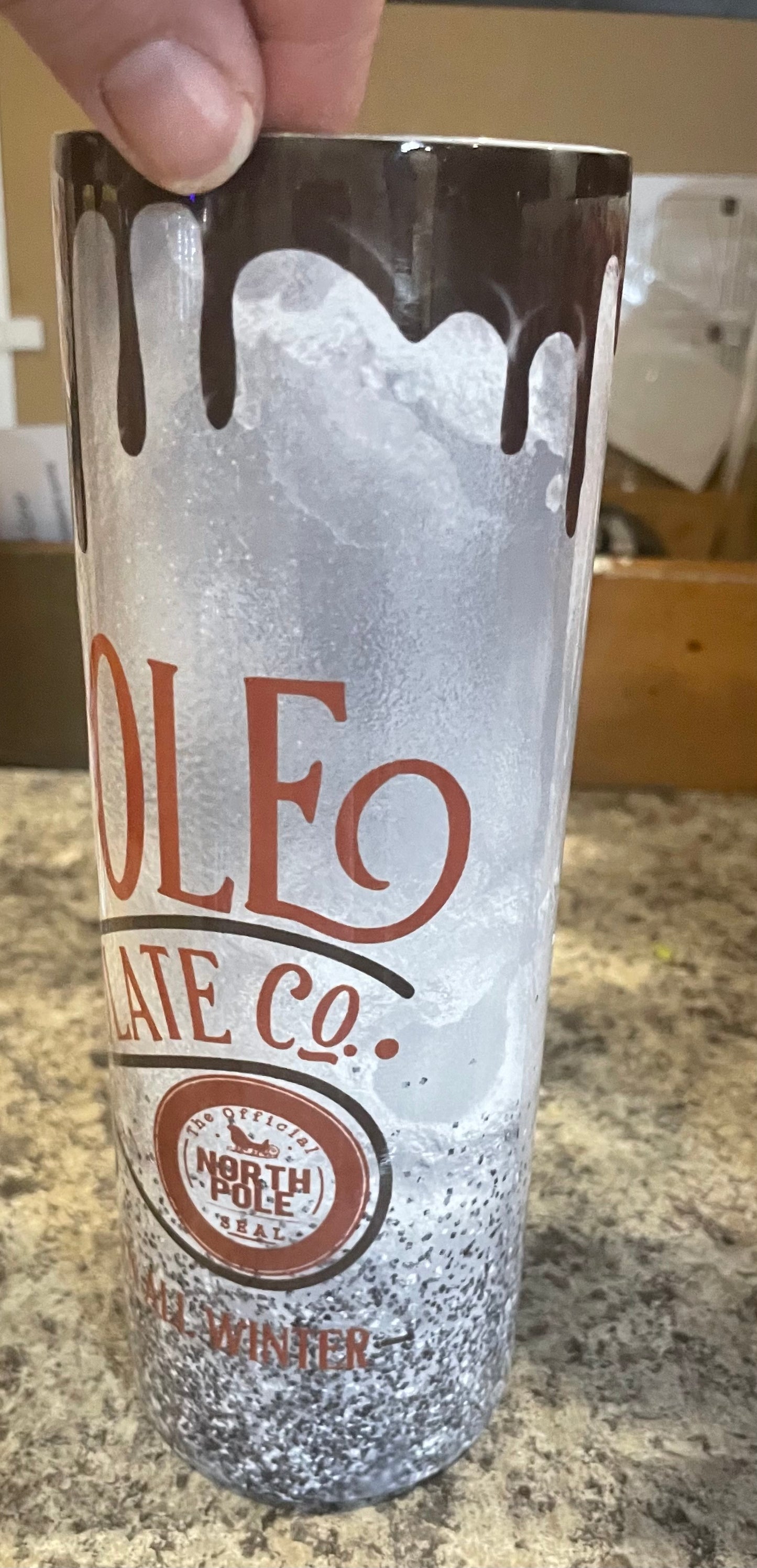 20 ounce Tumbler North Pole Chocolate Company