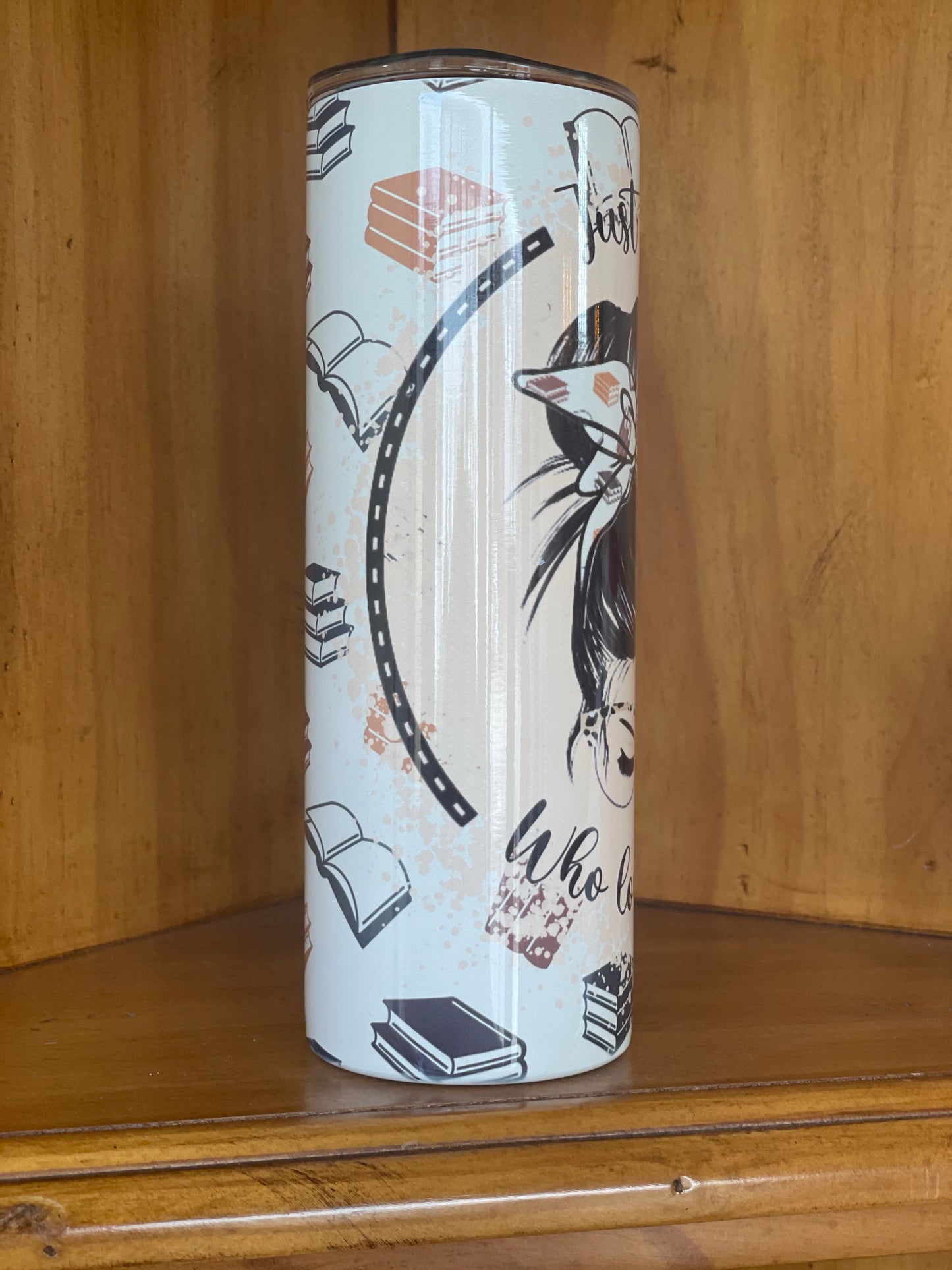 Just a Girl who love Books 20 ounce Tumbler - Slurpy