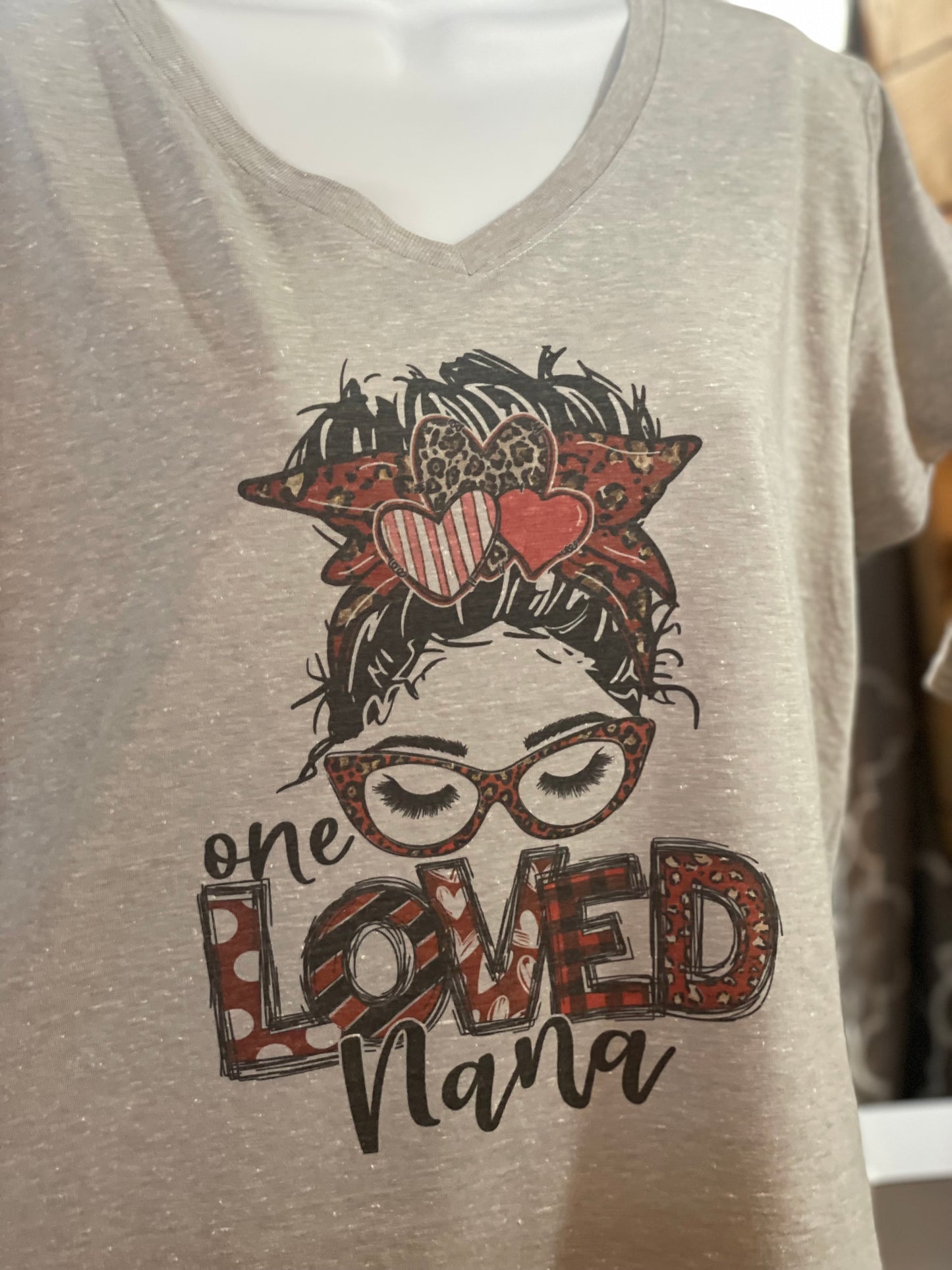 One Loved Nana - Messy Bun Series