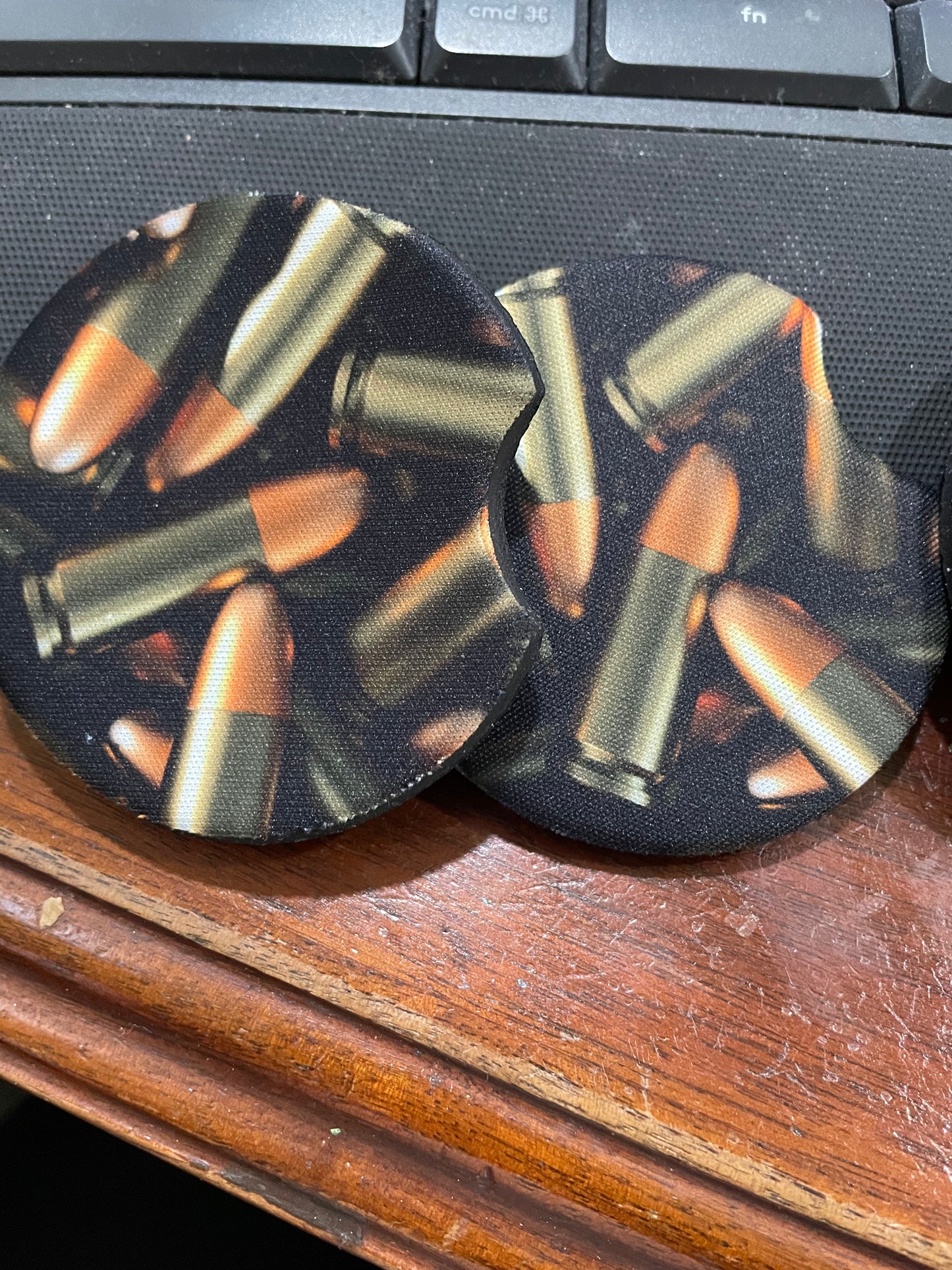 Gun shells car coasters
