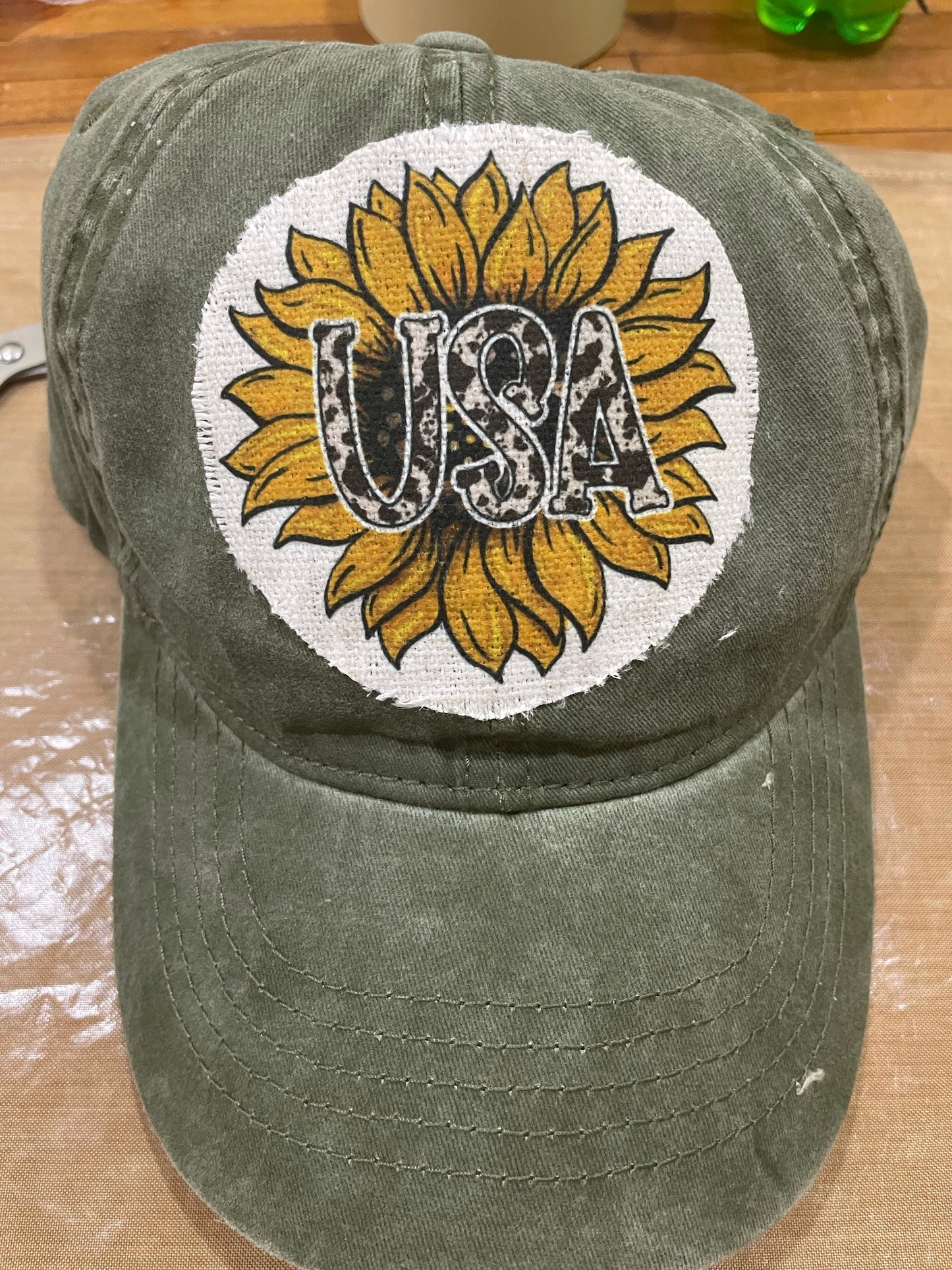 Sunflower USA Army Green Hat