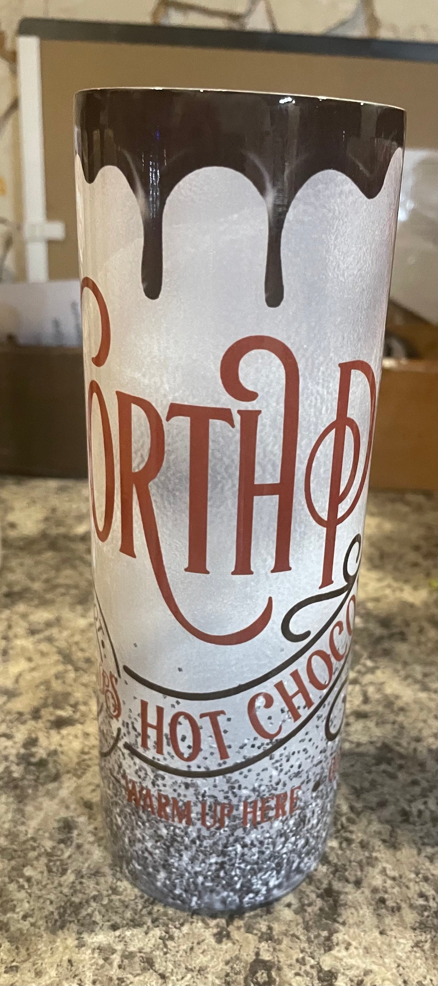 20 ounce Tumbler North Pole Chocolate Company