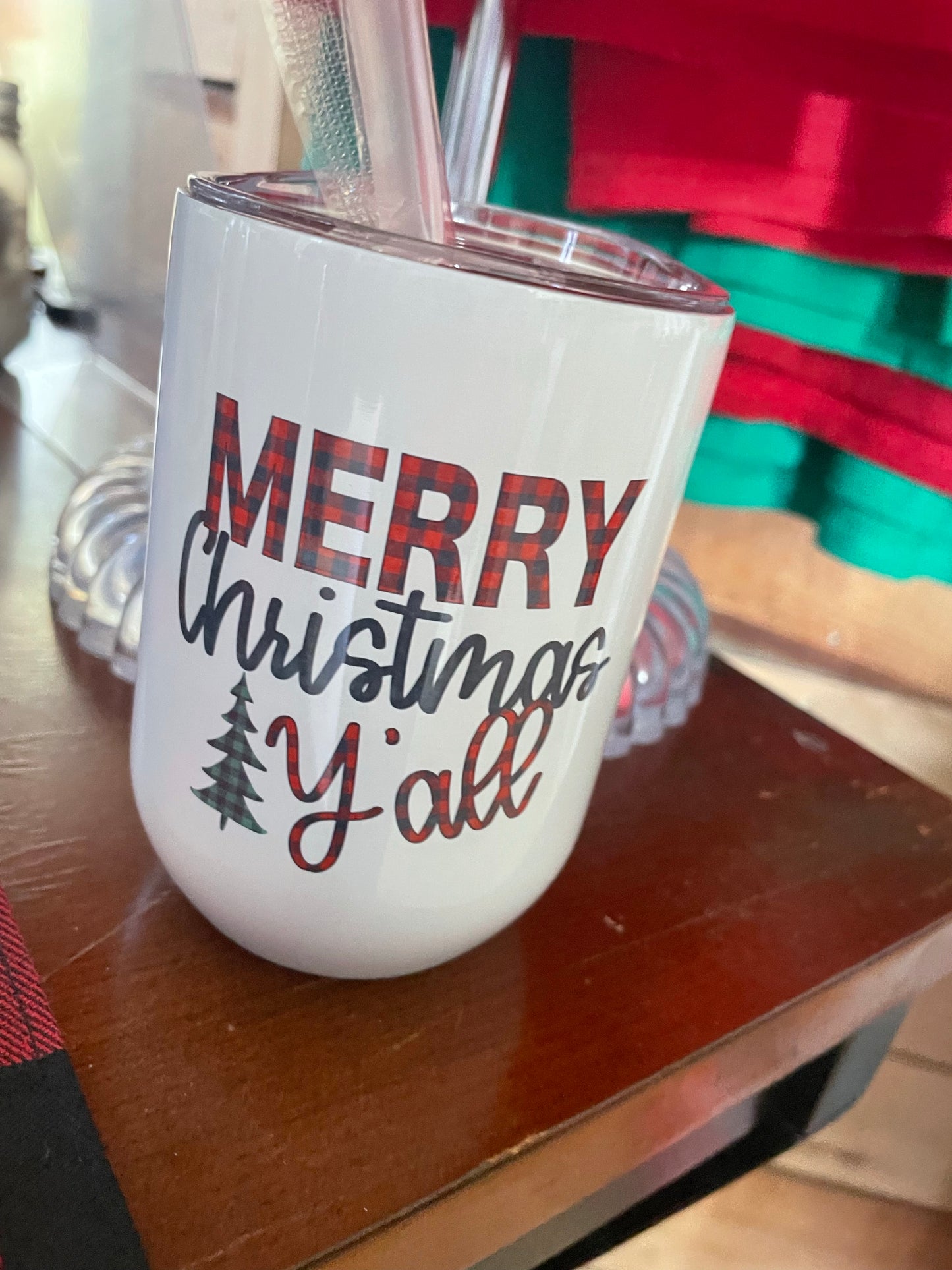 Merry Christmas Y’all 12 ounce Tumbler