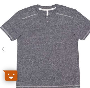 EBNER- Short Sleeved Henley Navy Blue - Unisex
