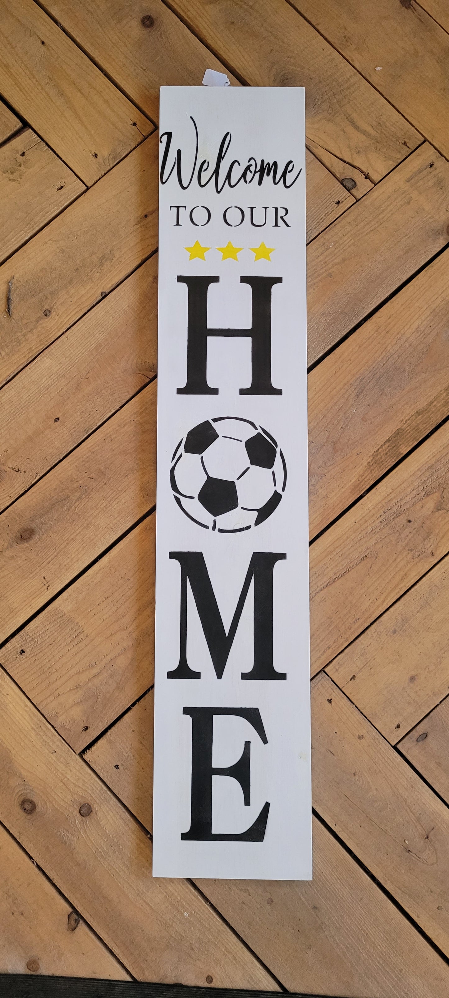 2 P's in a Pod Soccer Home sign