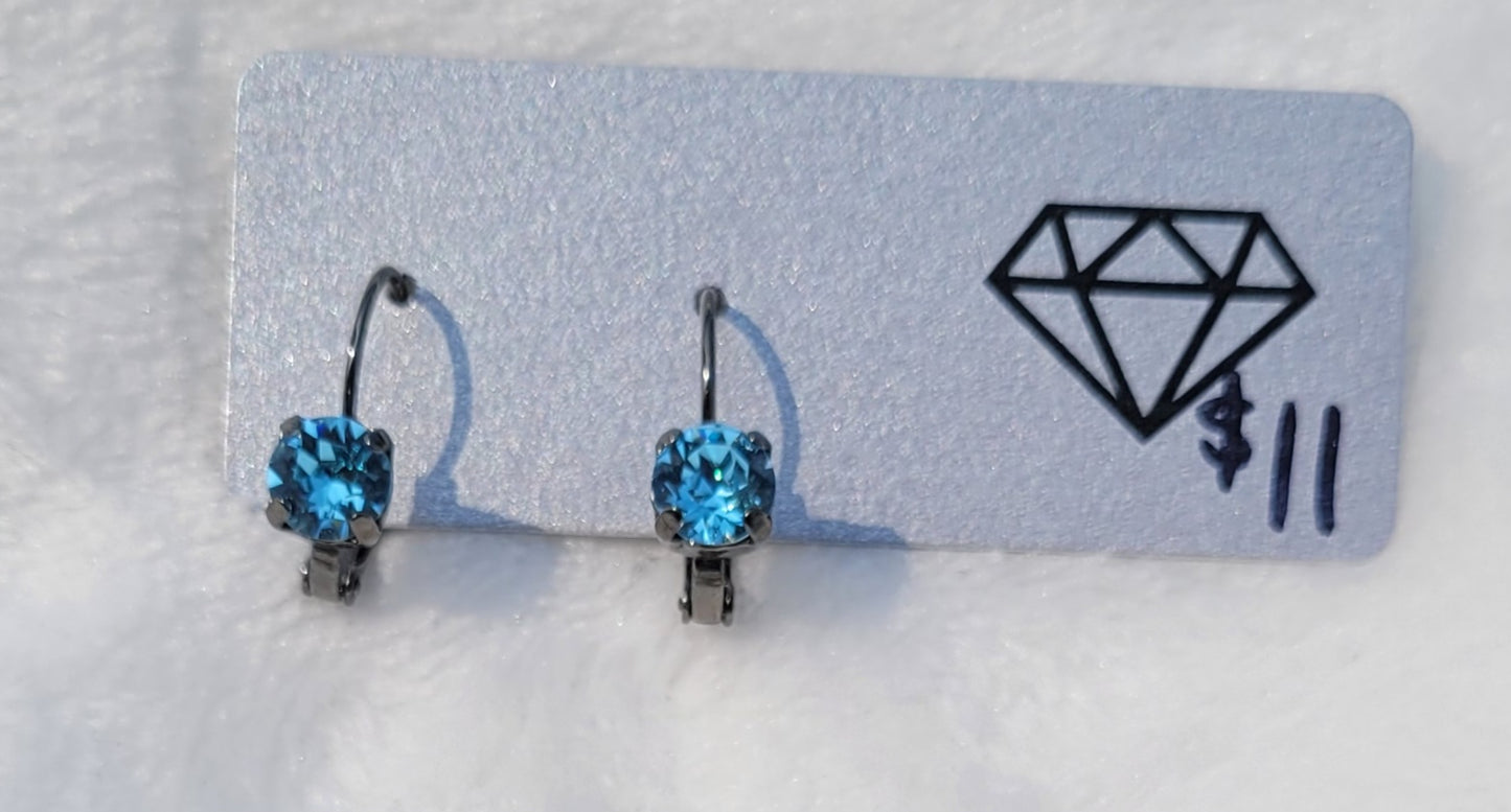 Mini Essential Earring Light Blue