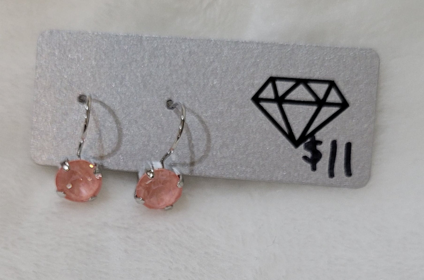 Essential Drop Earrings Pink